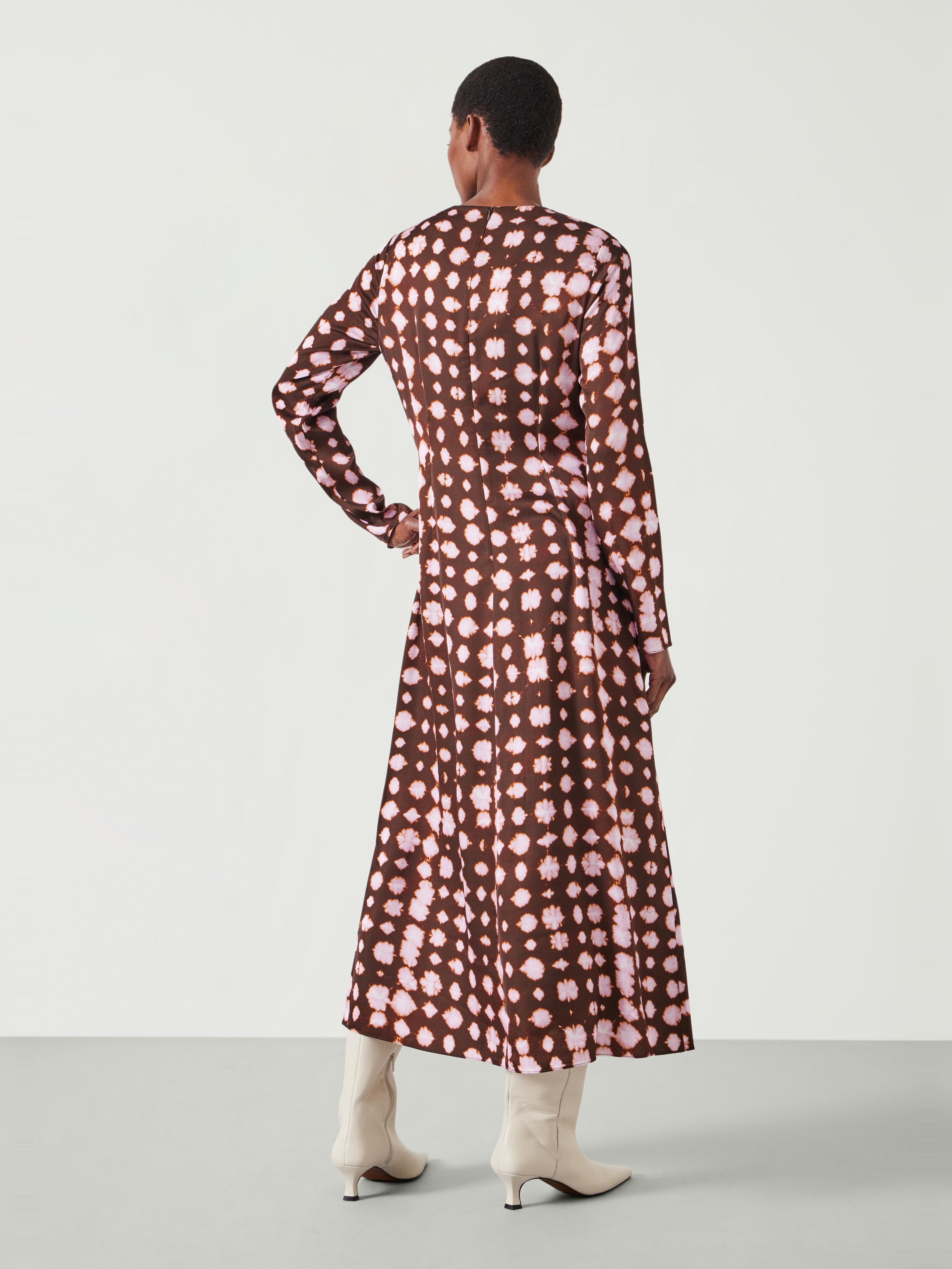 Myrah Satin Midi Dress