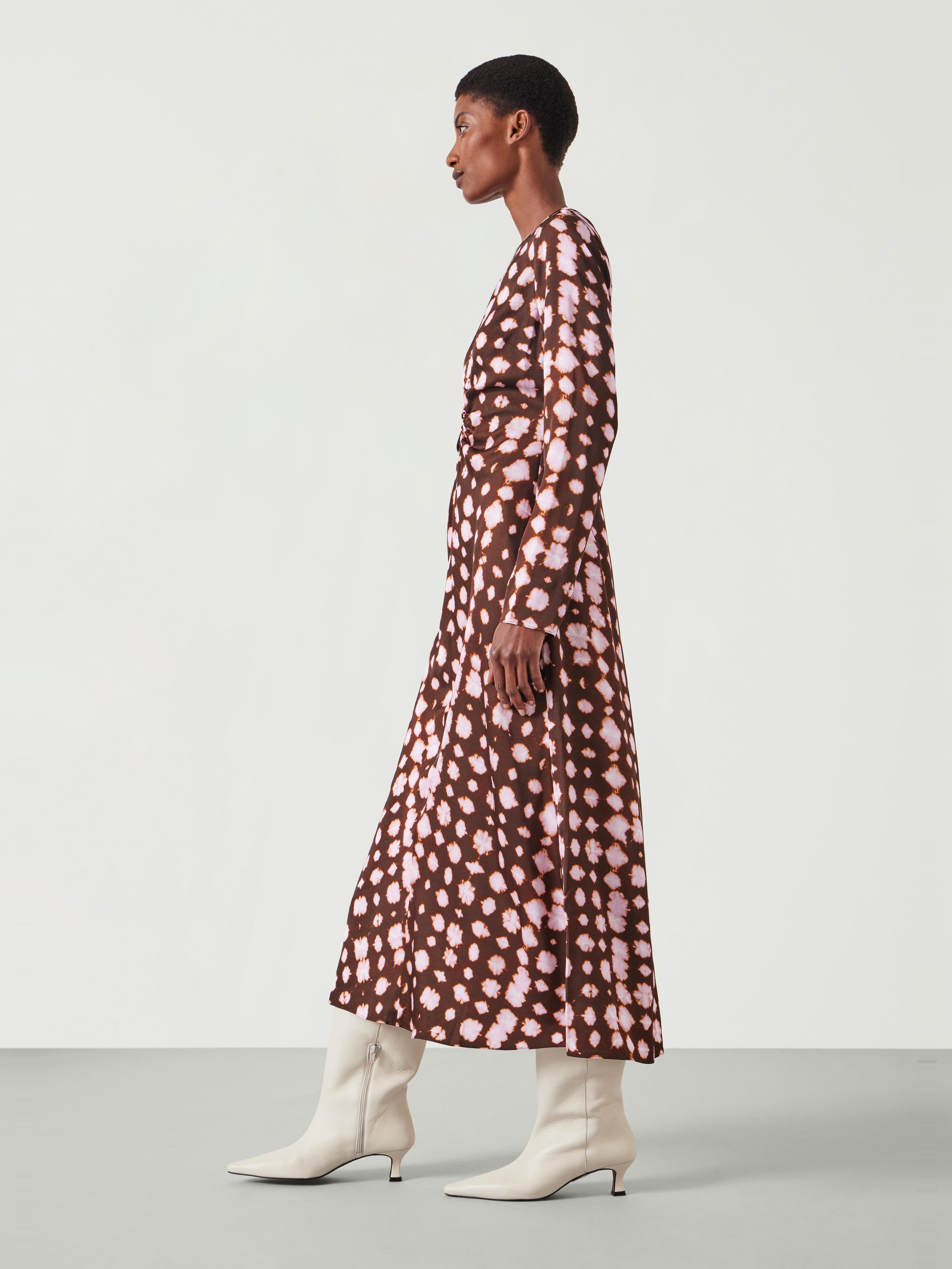 Myrah Satin Midi Dress