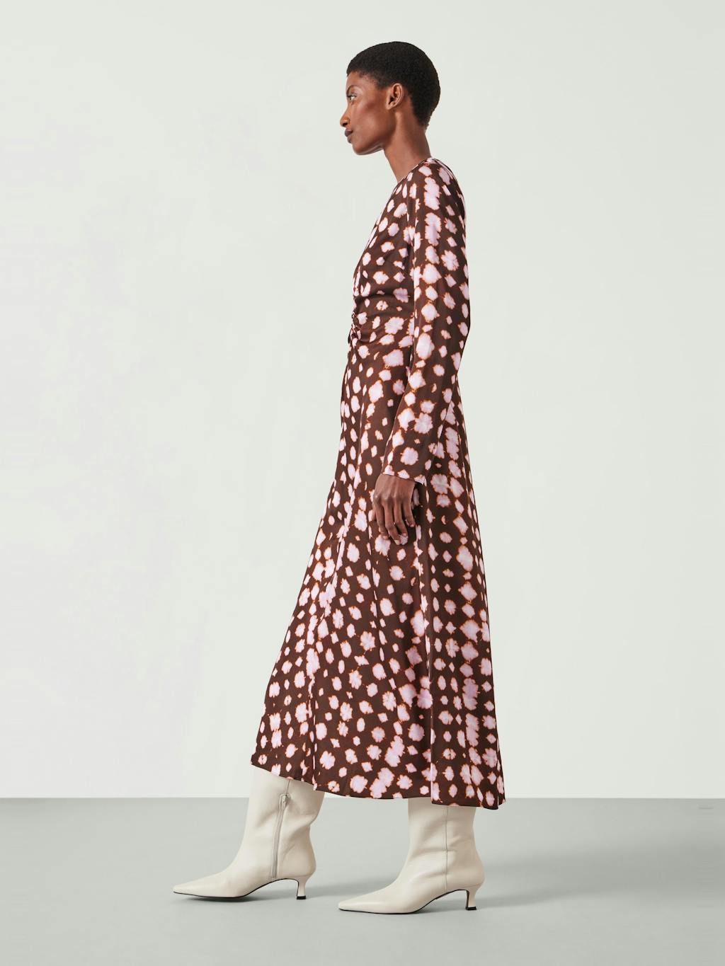 011690-4605-04 Myrah Satin Midi Dress