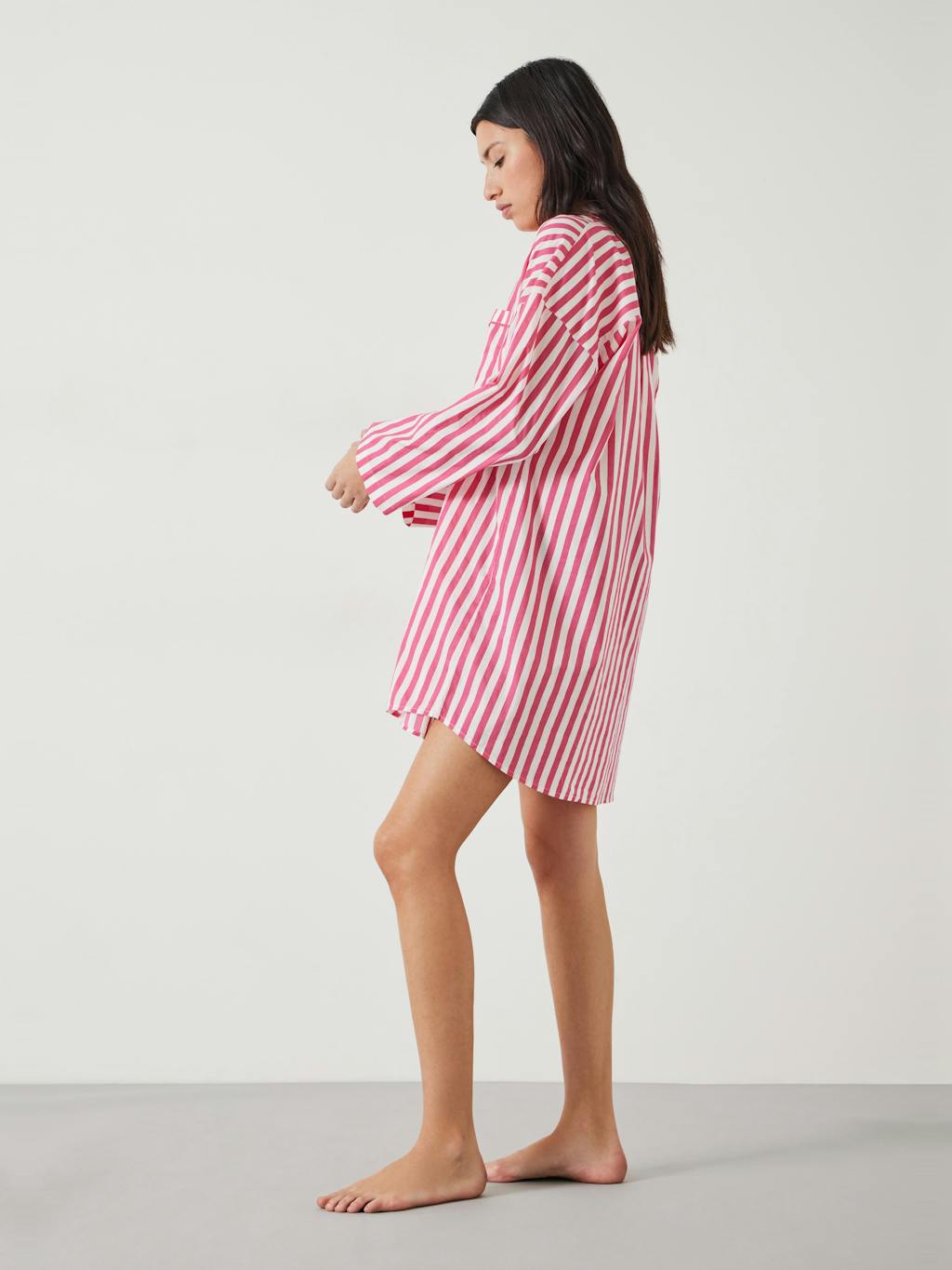 011025-0001-04 Emerson Striped Oversized Nightshirt