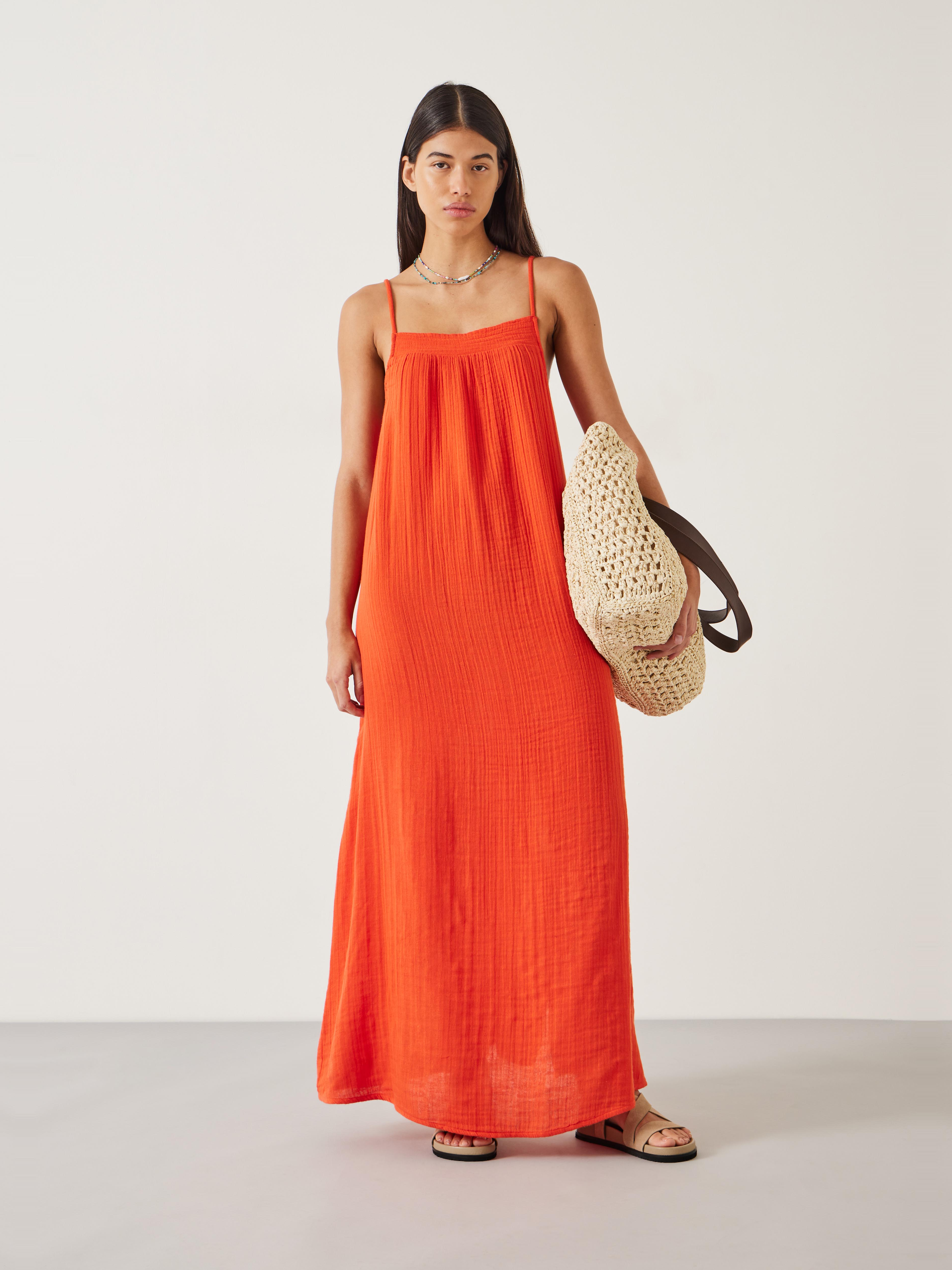 Carmen Relaxed Cheesecloth Slip Dress