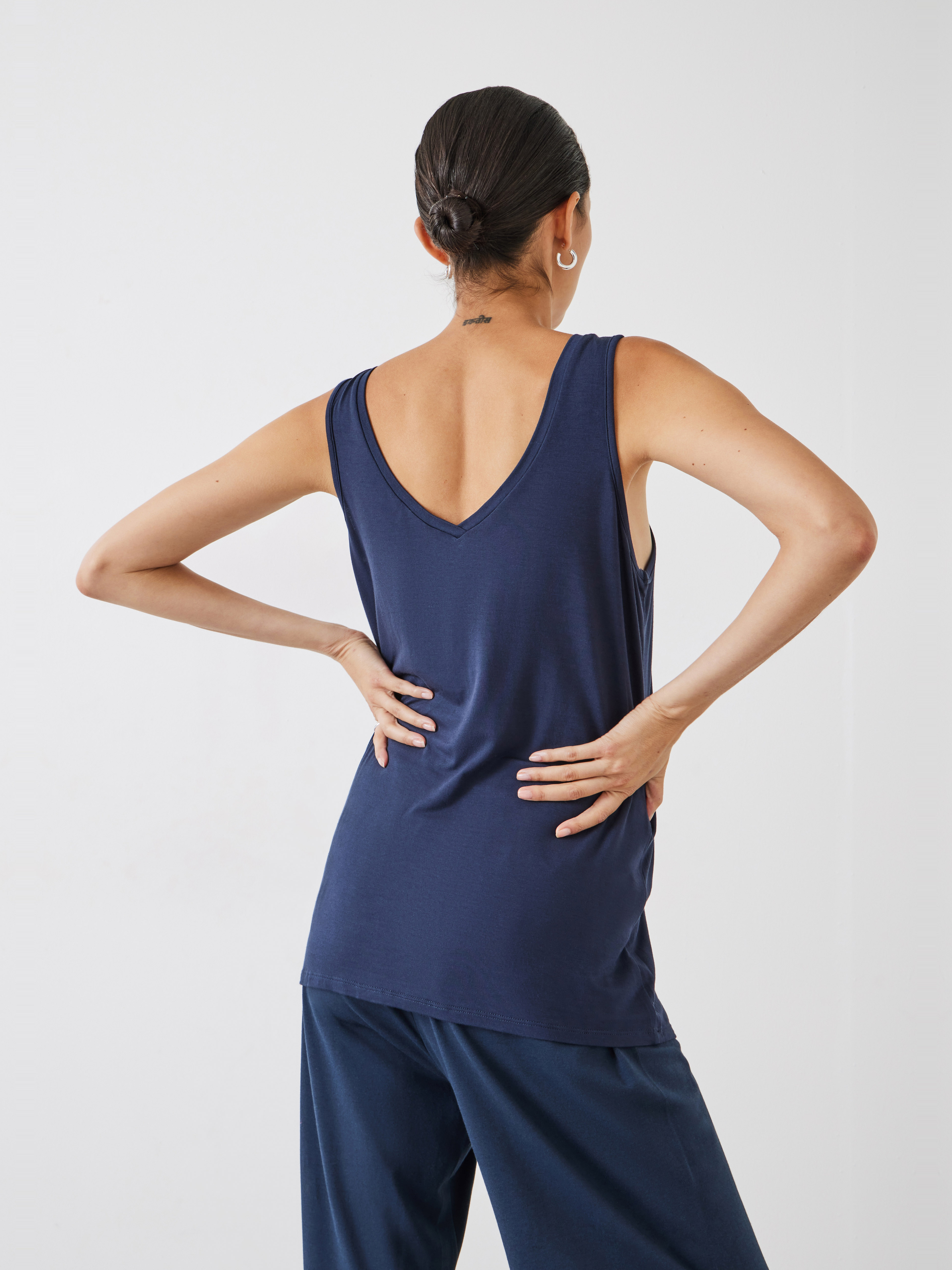 Sally V-Neck Jersey Vest Top