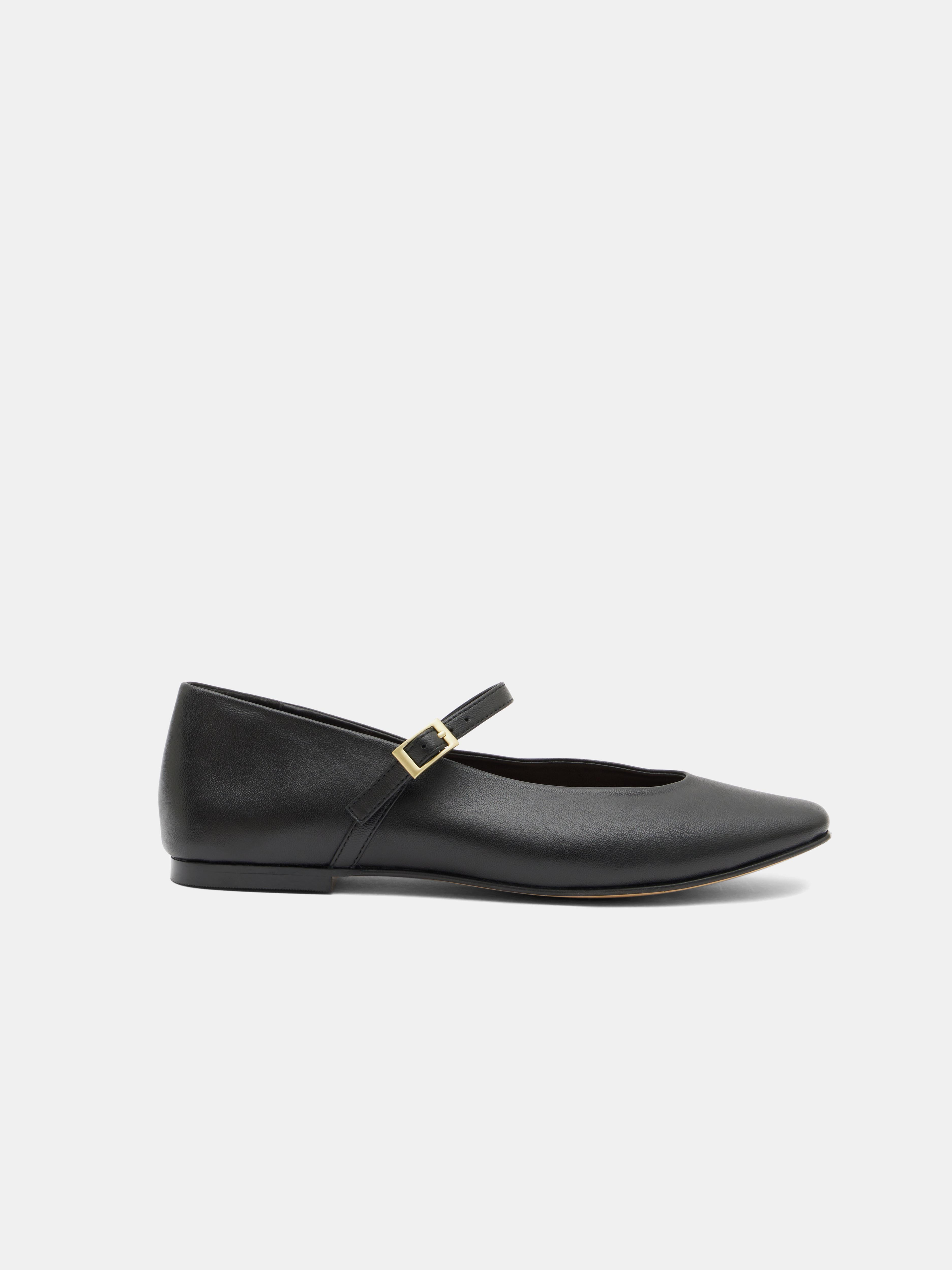Maeva Mary Jane Leather Flats