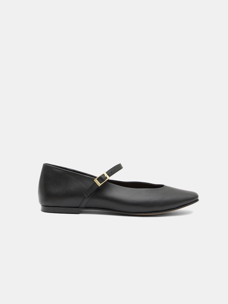 Maeva Mary Jane Leather Flats
