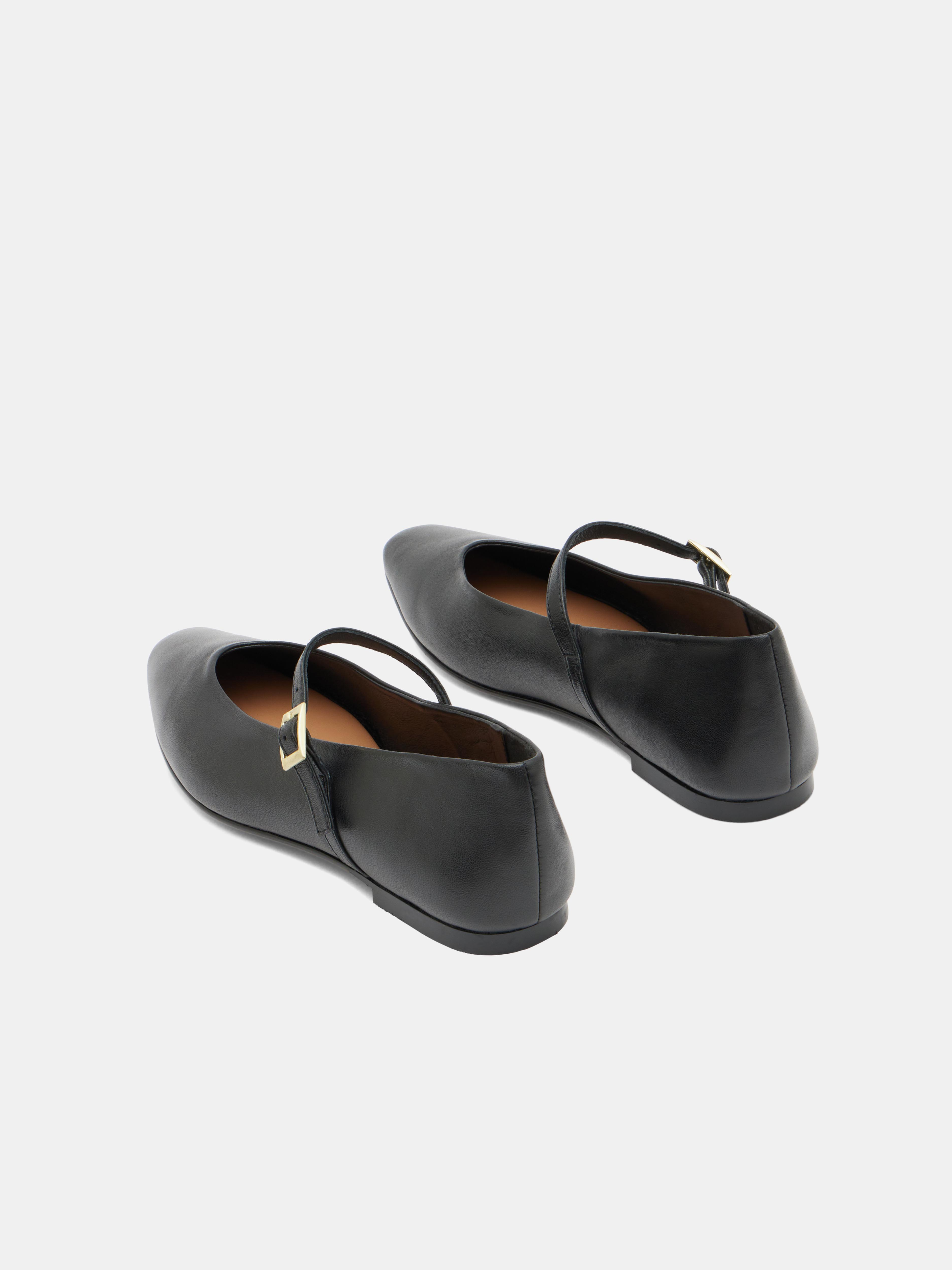 Maeva Mary Jane Leather Flats