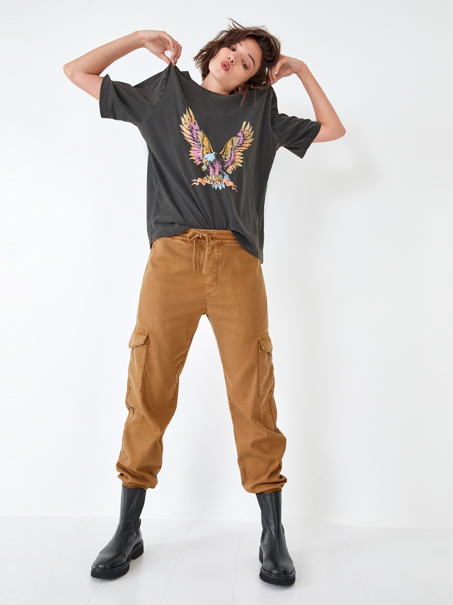 Washed Cargo Trousers