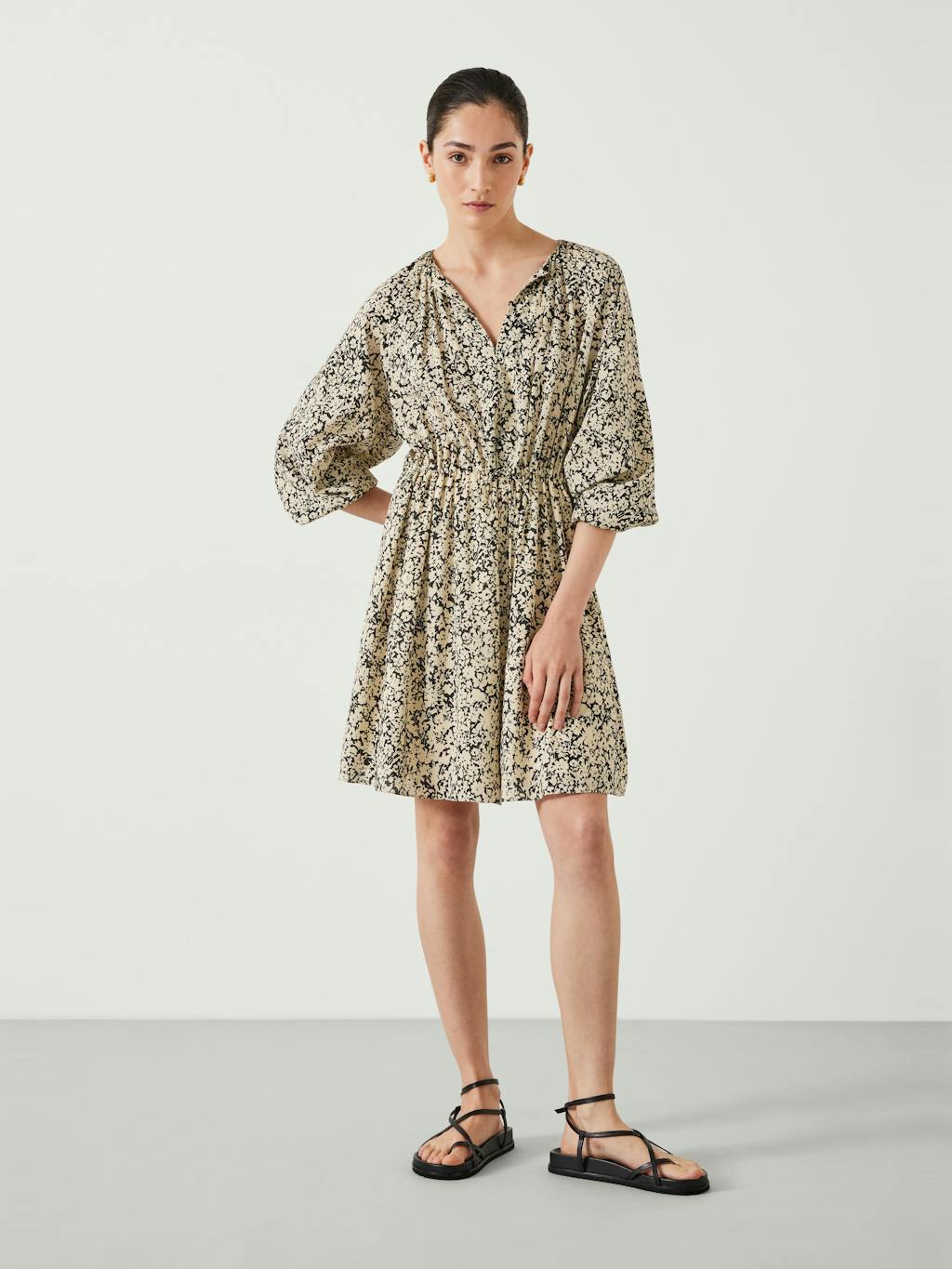 011199-4584-01 Sara Gathered Mini Dress