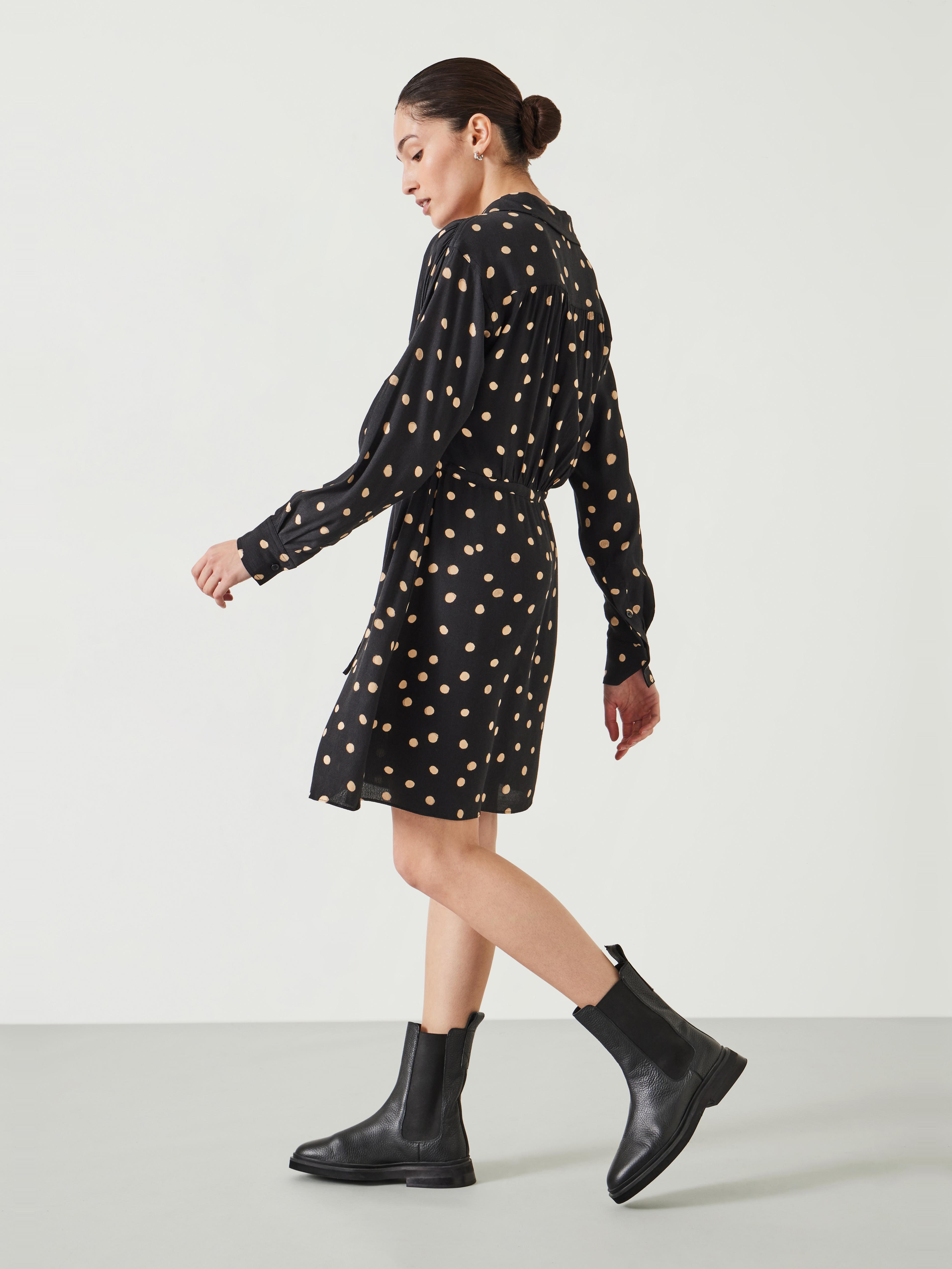 Alba Long Sleeve Mini Shirt Dress