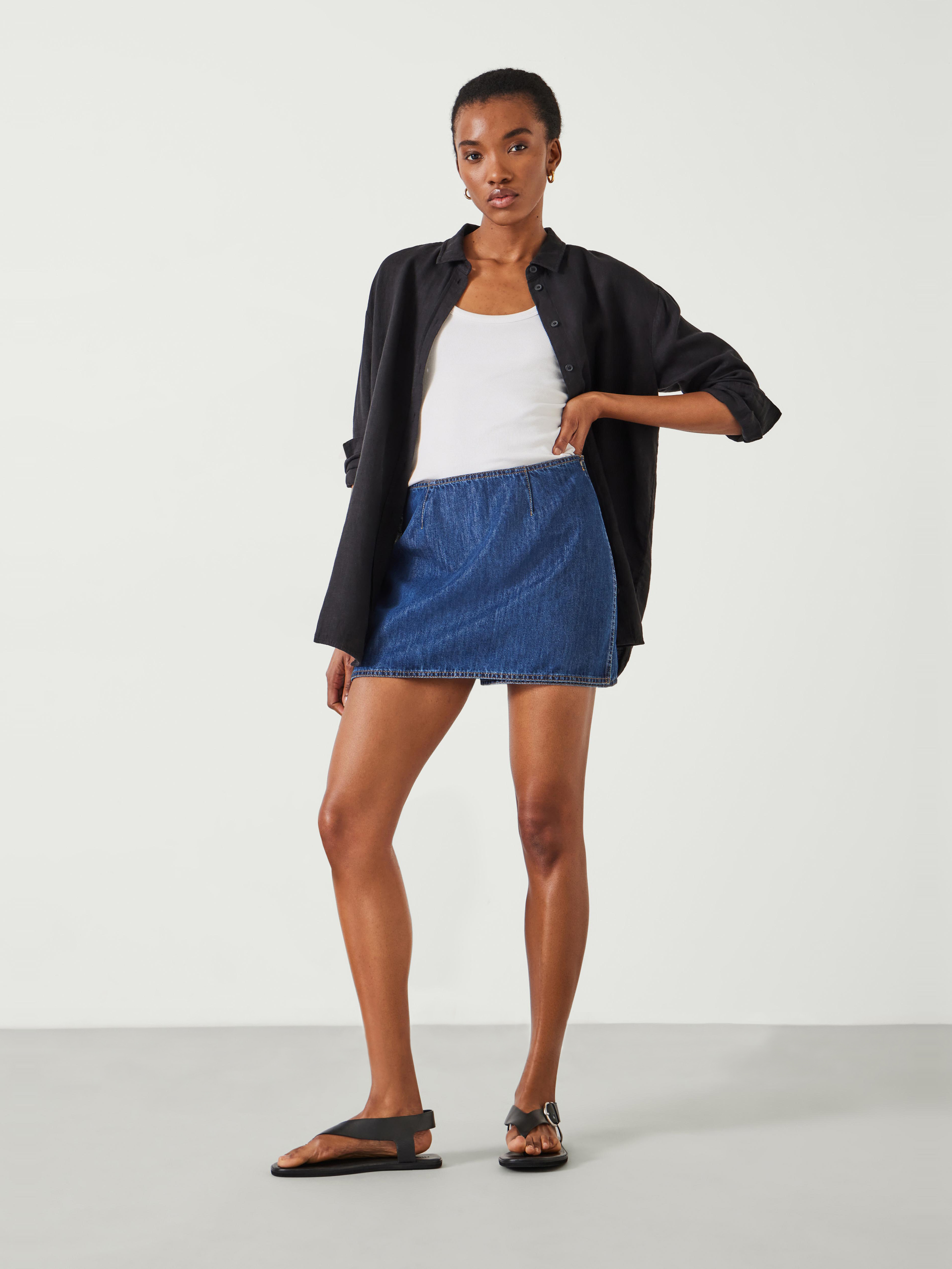 Madeline Denim Mini Skort