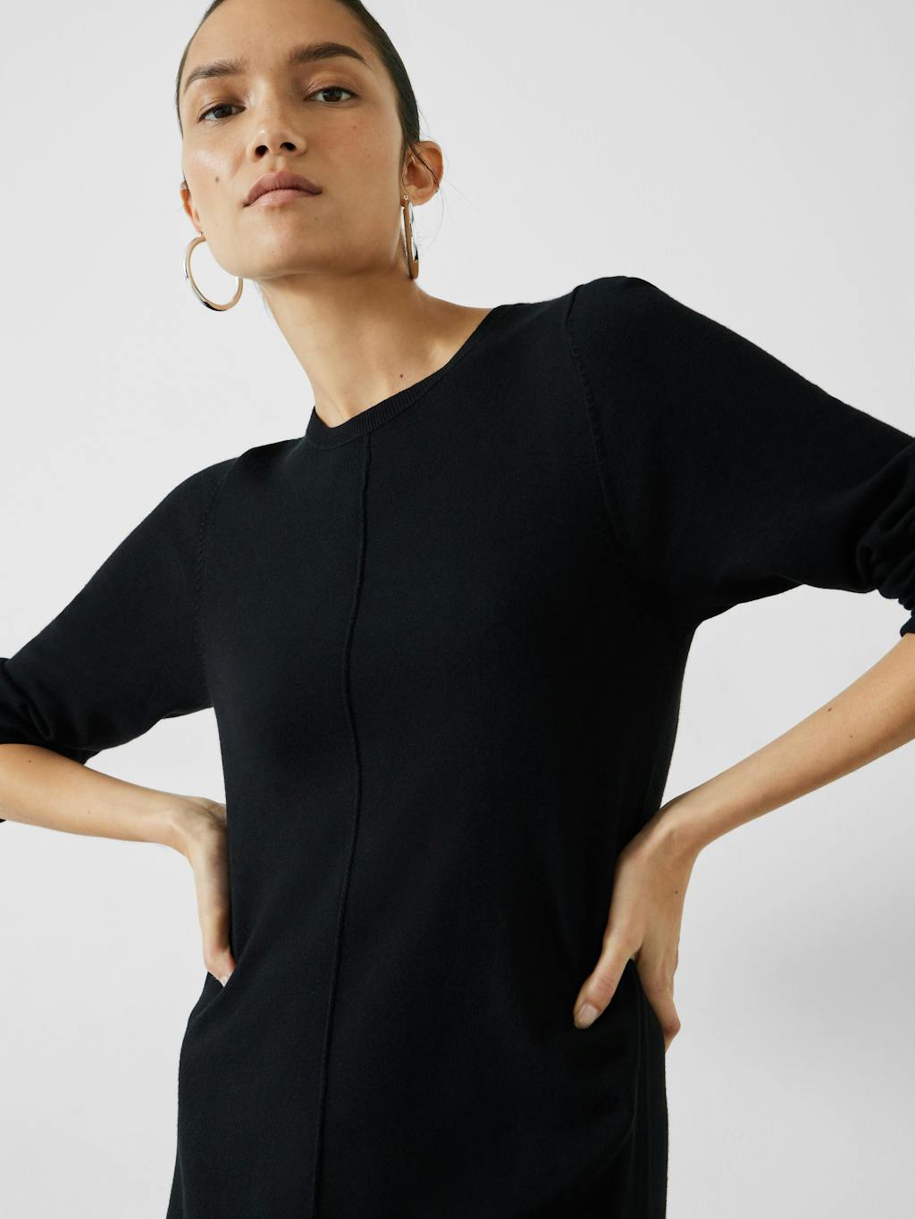 010594-0456-02 Talen Long Sleeved Knitted Maxi Dress