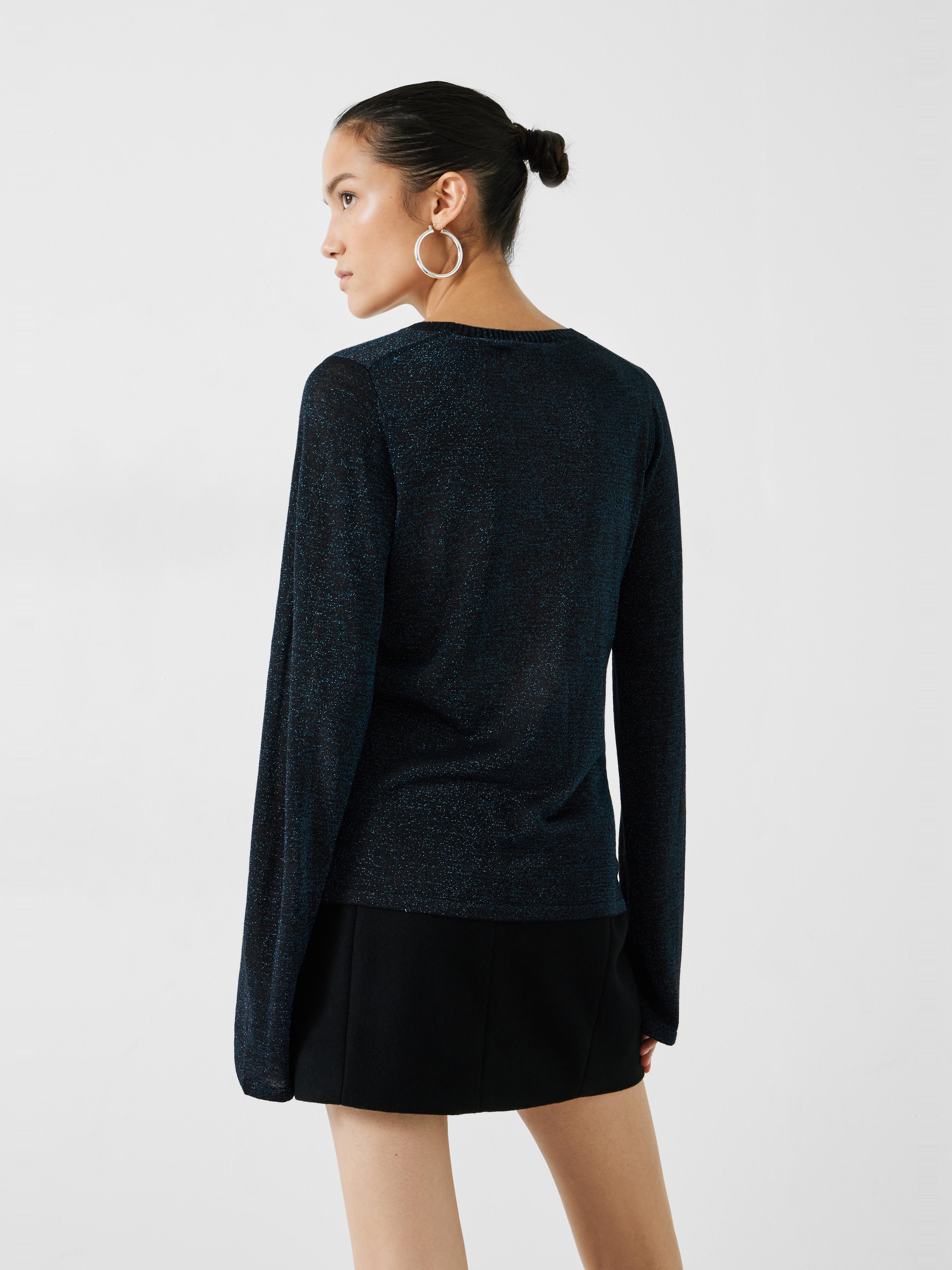 Lorine Metallic Crew Jumper