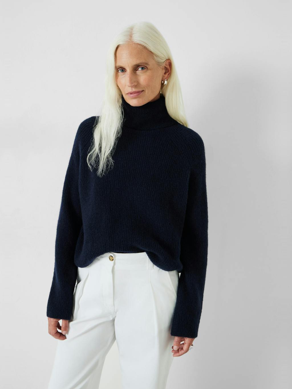 009725-1659-01 Aven Raglan Roll Neck Wool Blend Jumper