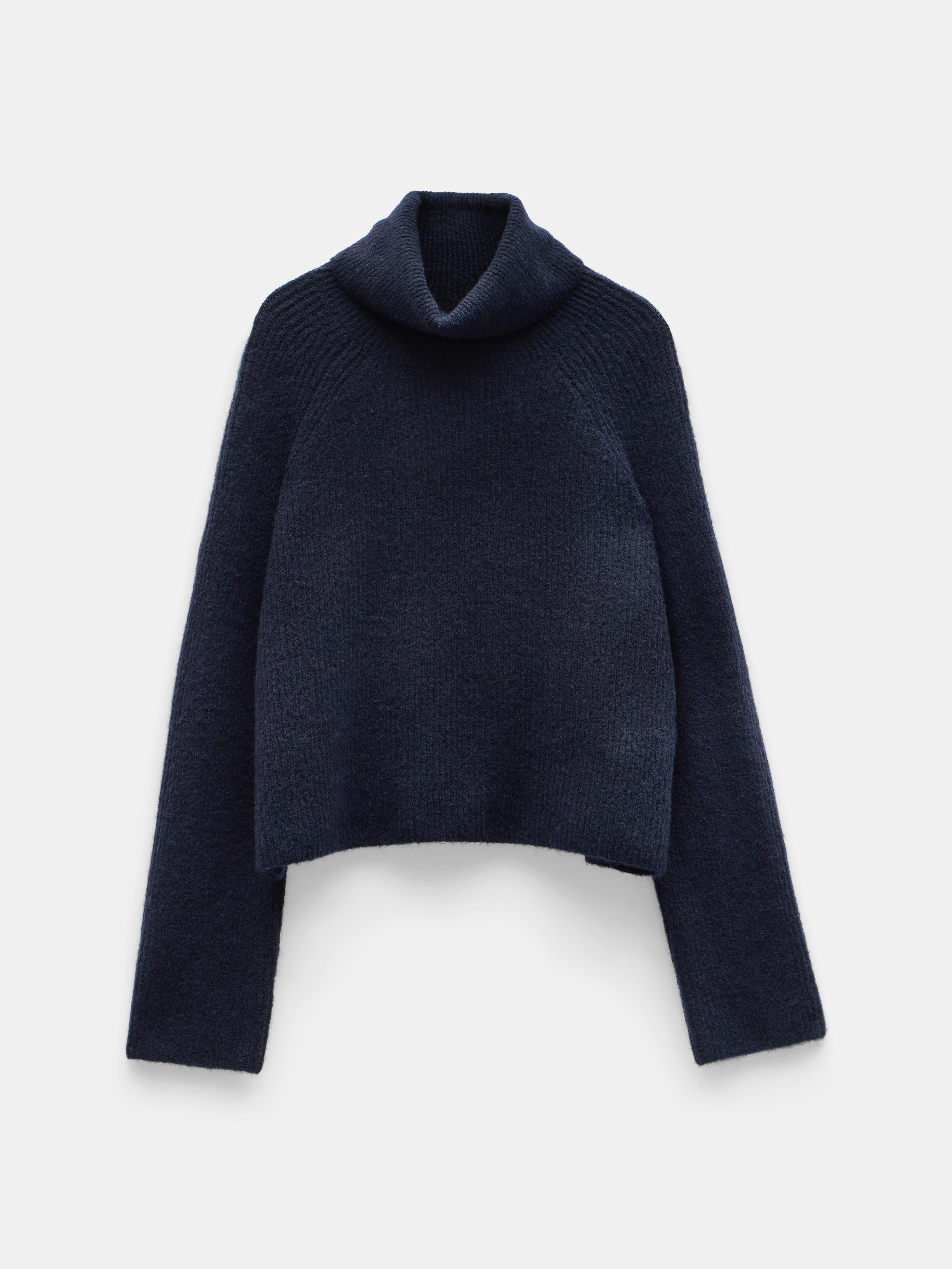 Aven Raglan Roll Neck Wool Blend Jumper