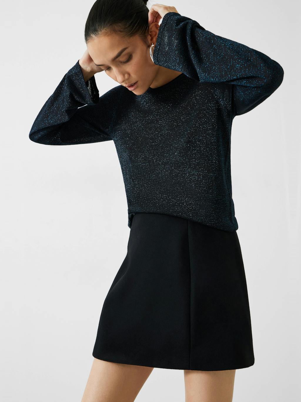 009720-0456-01 Lorine Metallic Crew Jumper
