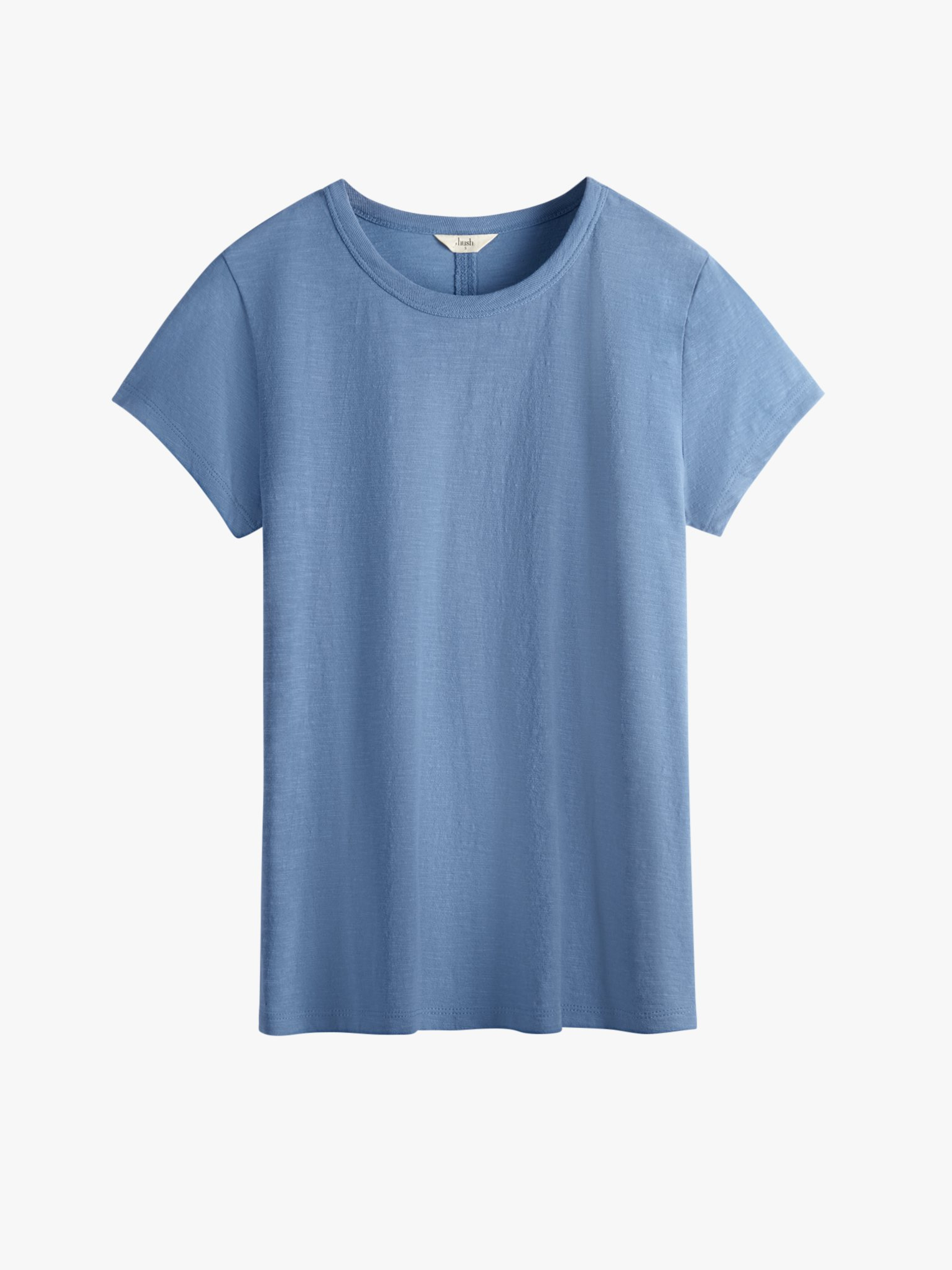 Slim Fit Slub Cotton Crew Neck T-Shirt