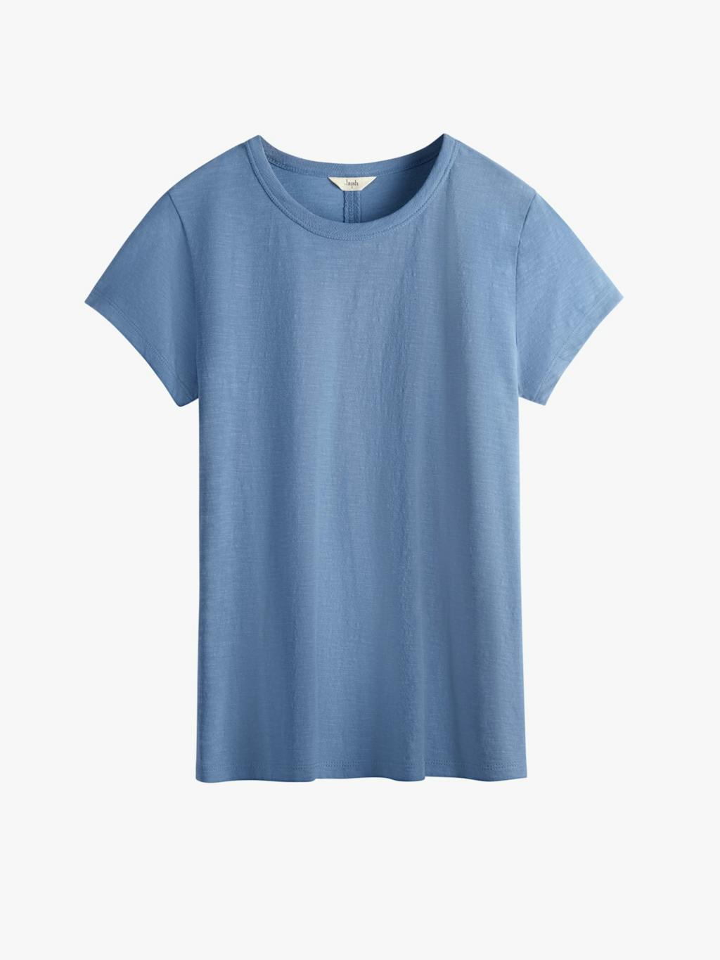 000749-1578-07 Slim Fit Slub Cotton Crew Neck T-Shirt