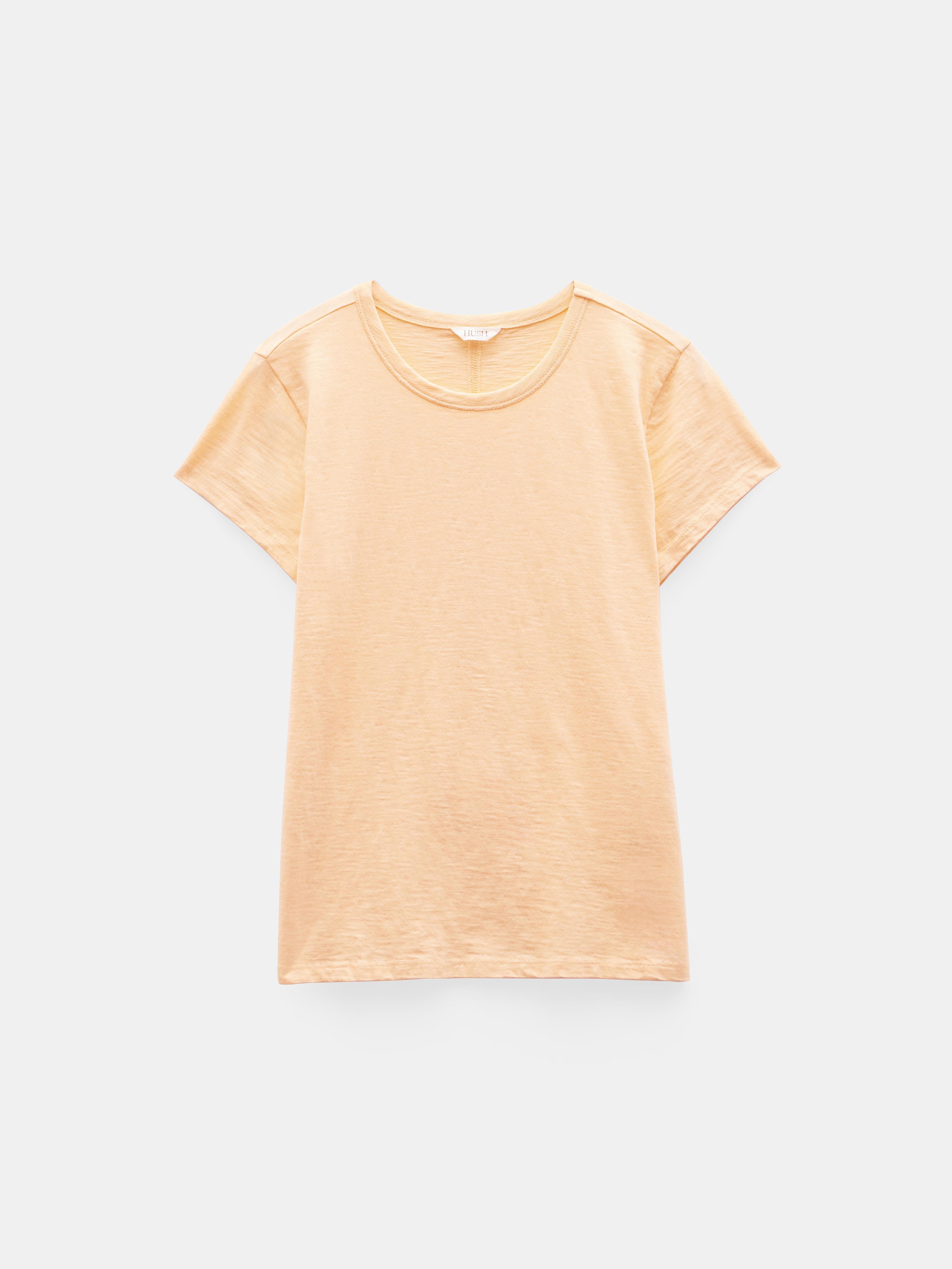 Slim Fit Slub Cotton Crew Neck T-Shirt