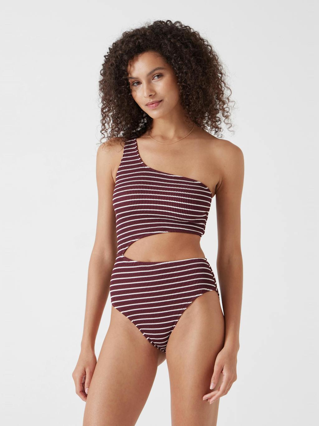 010744-1179-01 Clare Crinkle Cut Out Swimsuit