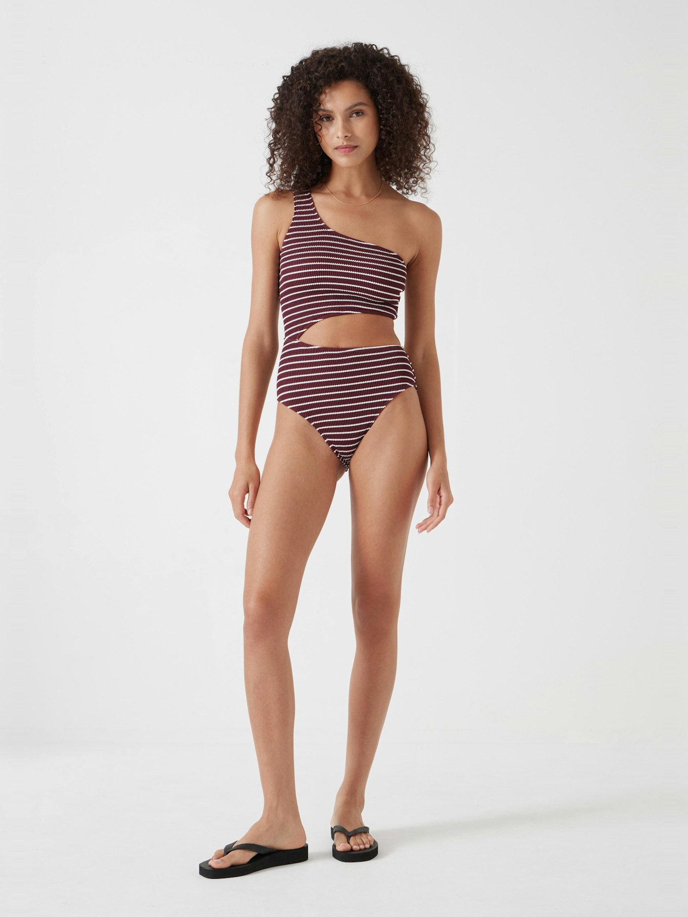 010744-1179-03 Clare Crinkle Cut Out Swimsuit