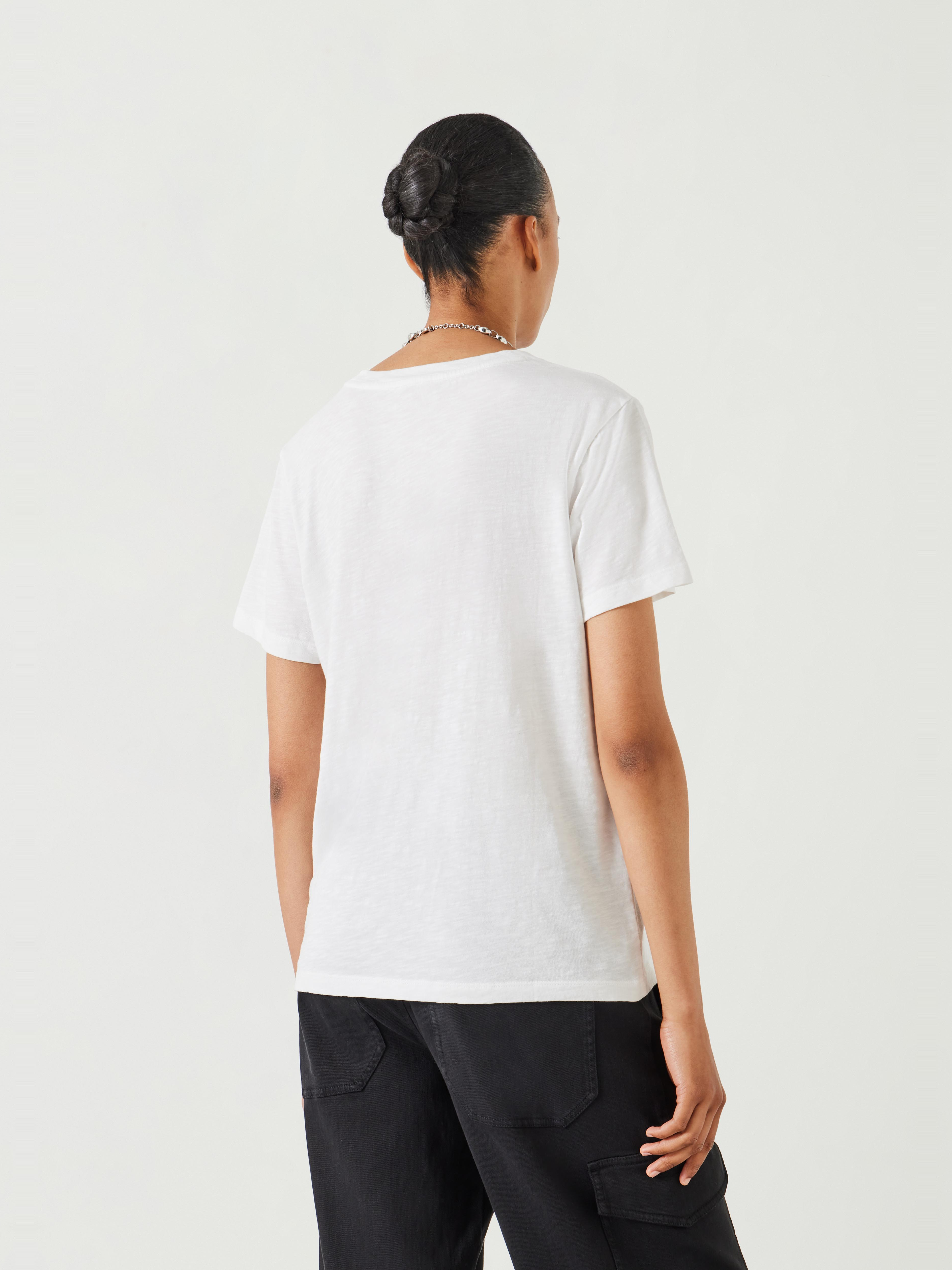 Hattie Cotton Slub Crew Neck T-Shirt