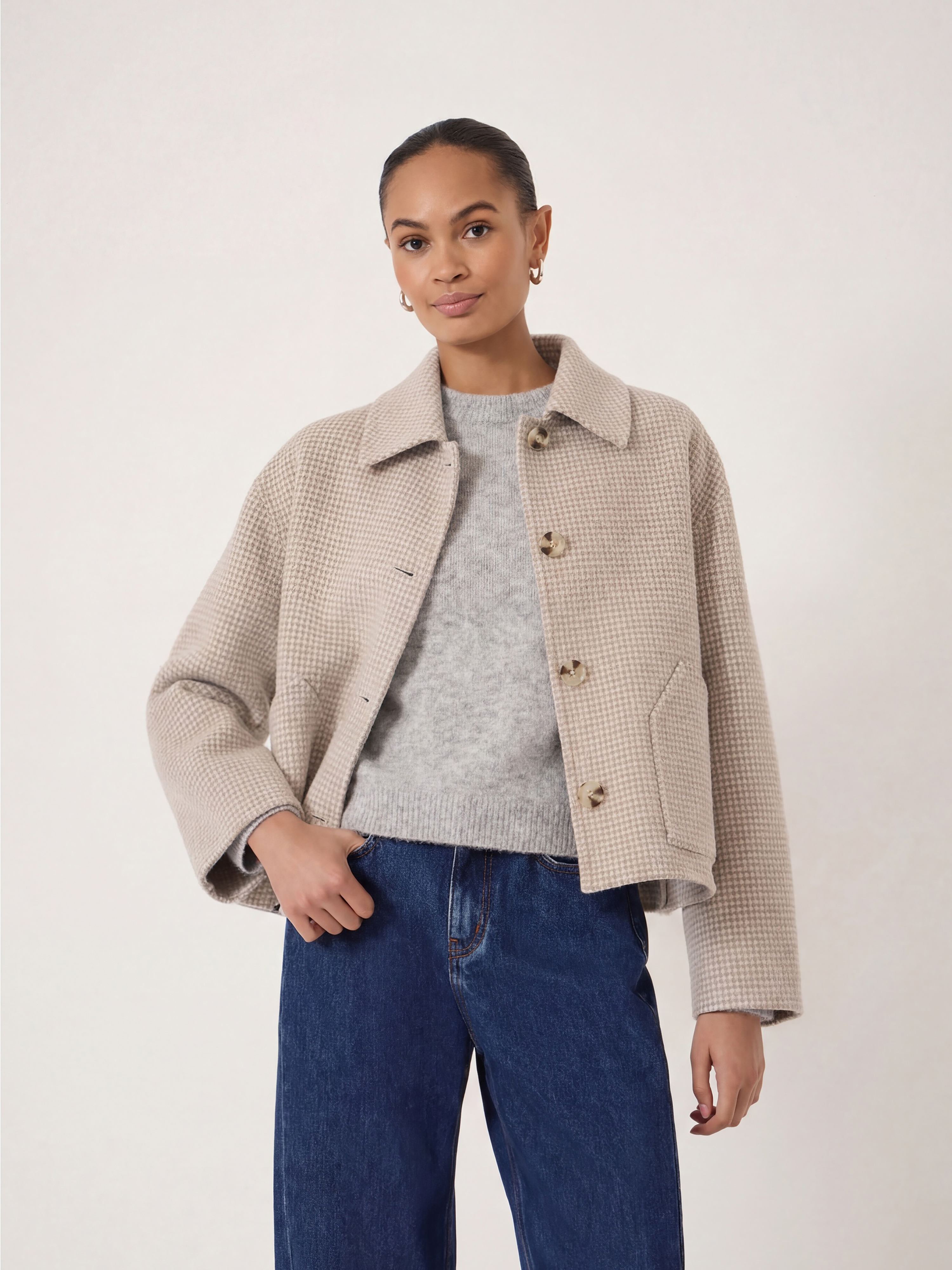 Checked Double Faced Jacket