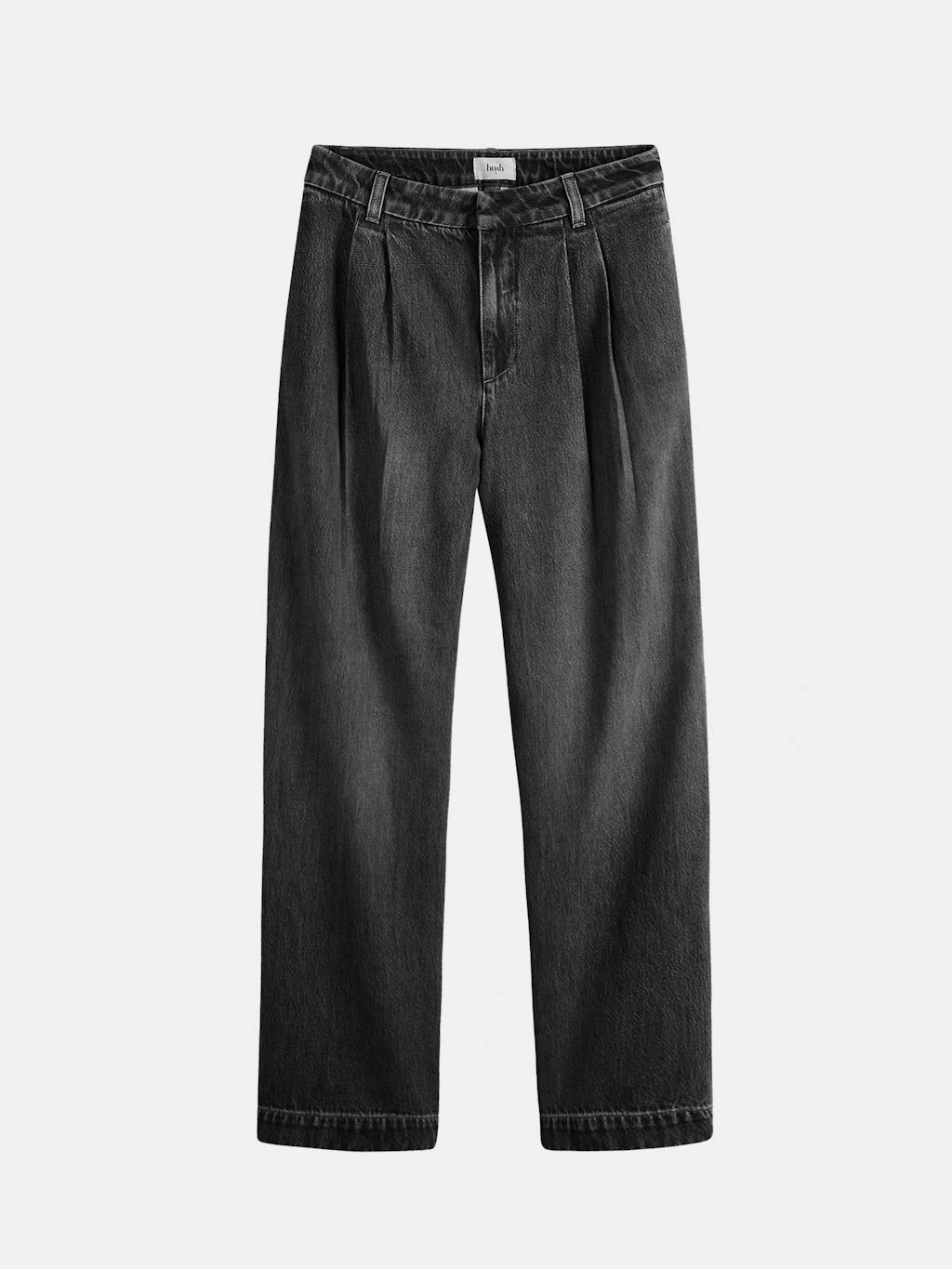 009054-2826-07 Lya Pleated Wide Leg Jeans