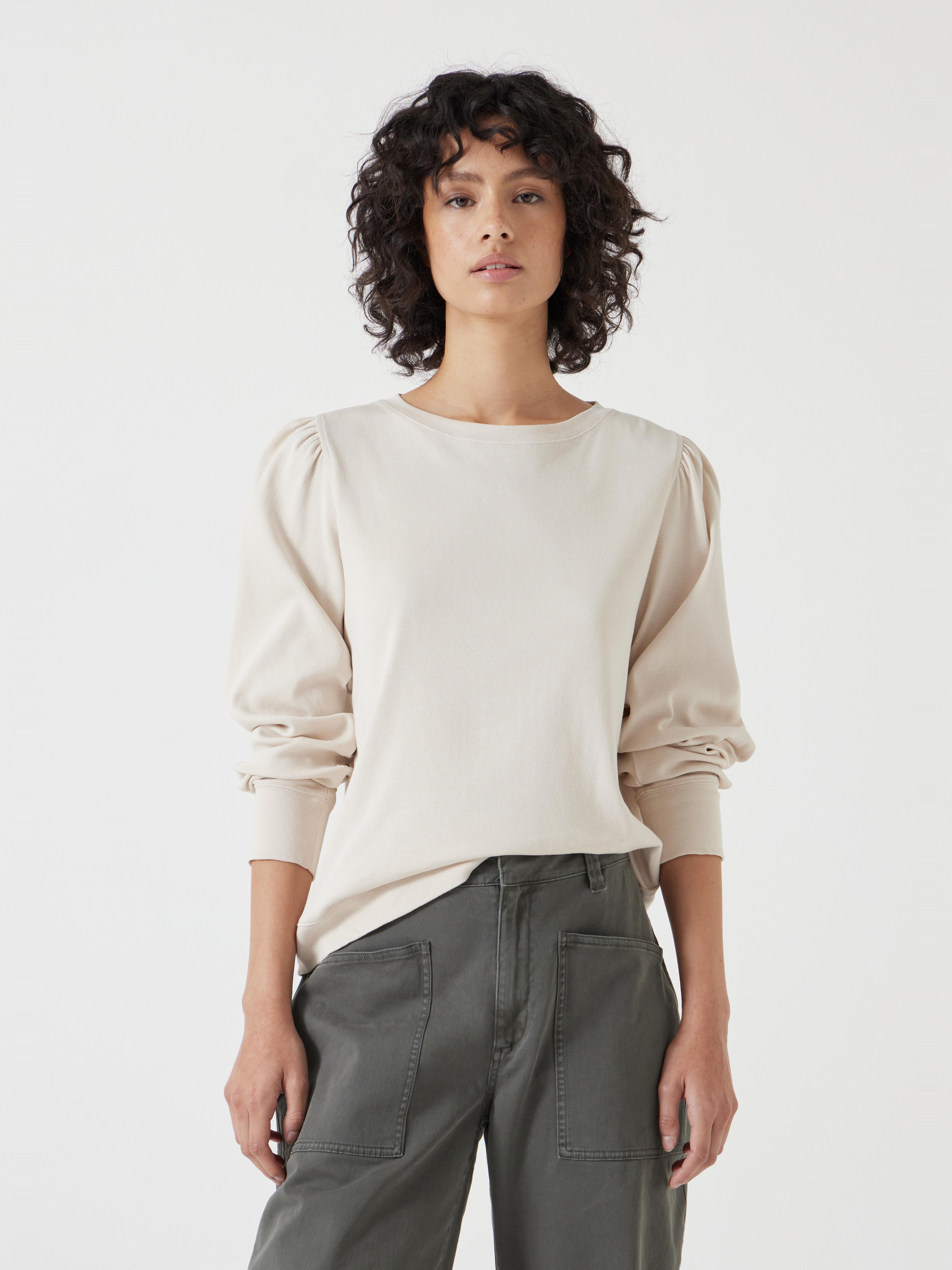 Emily Puff Sleeve Cotton Jersey Top