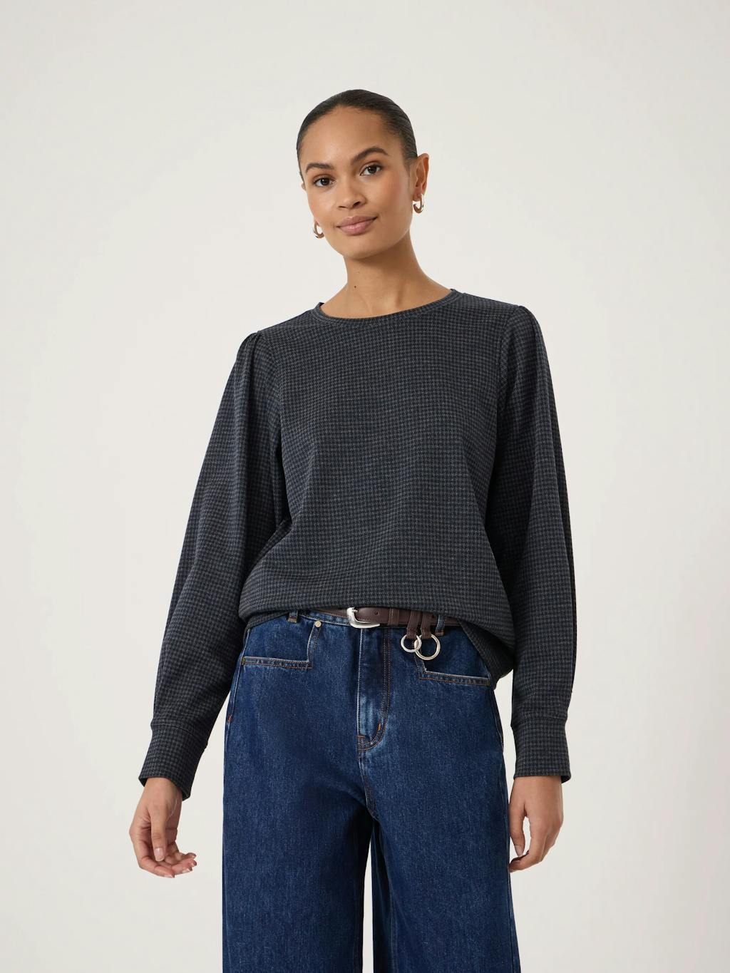 015316-3711-01 Emily Check Jersey Top