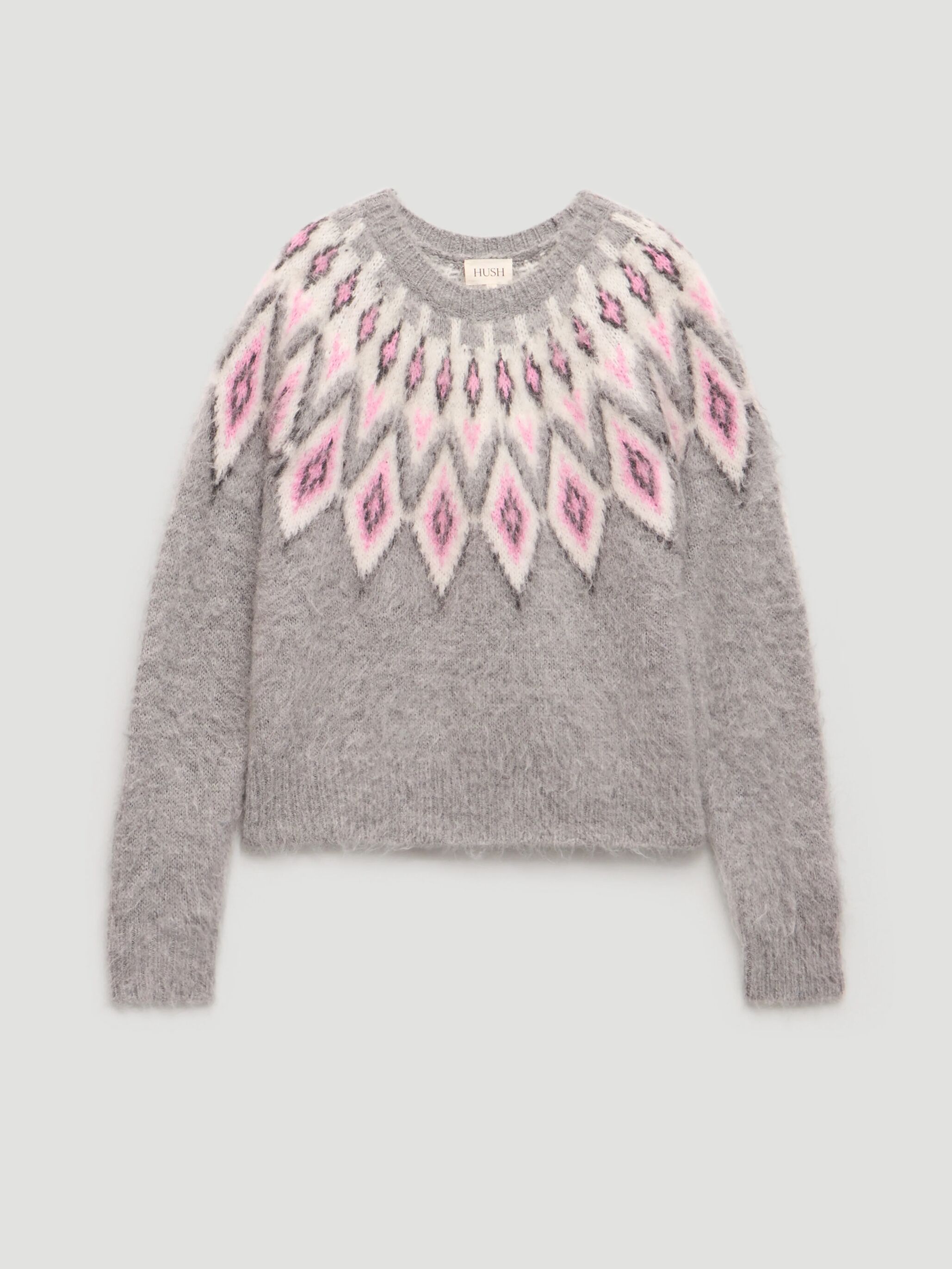 Brushed Fairisle Jumper with Mohair