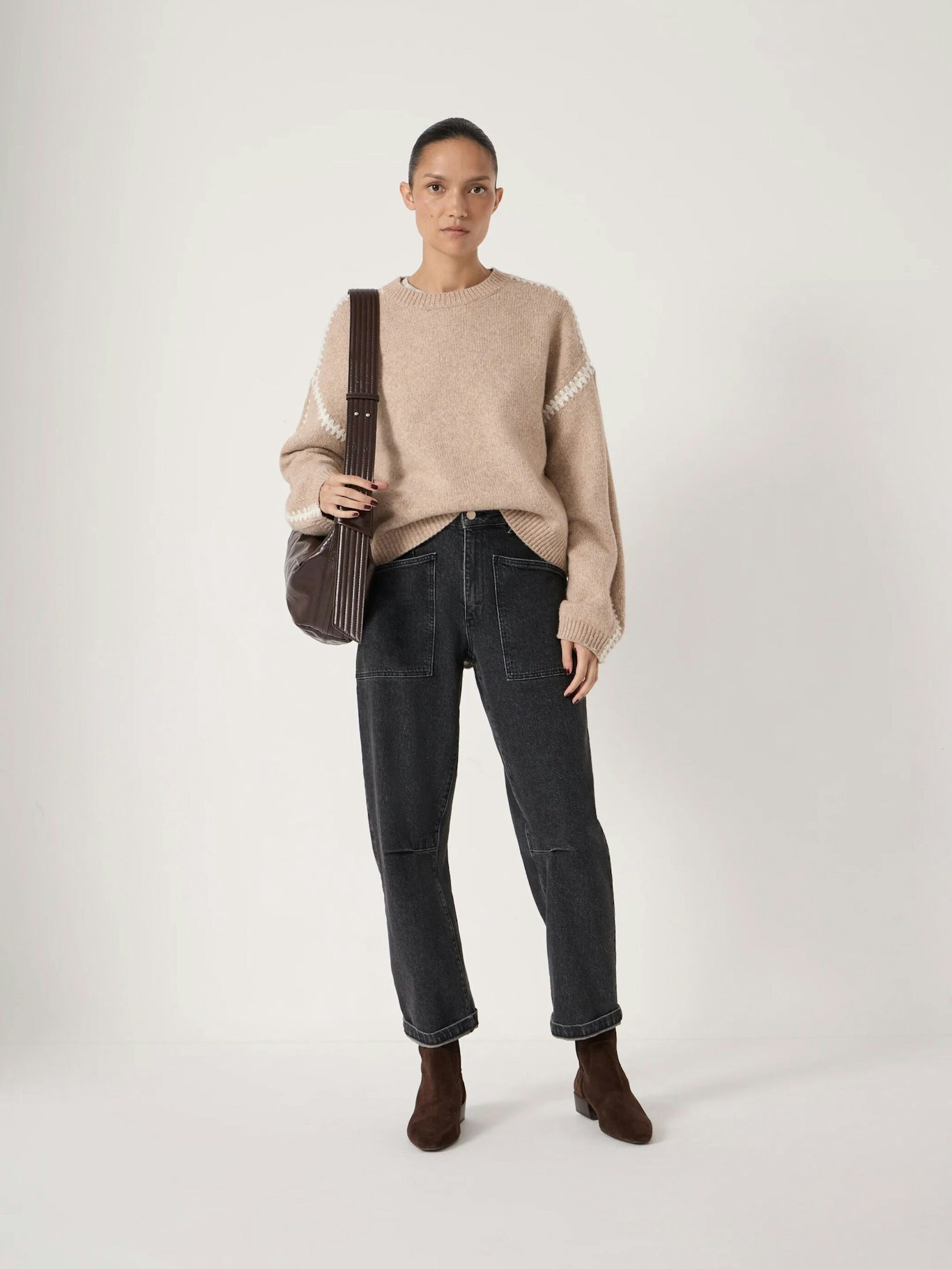 014202-0340-02 Whitney Whipstitch Knitted Jumper