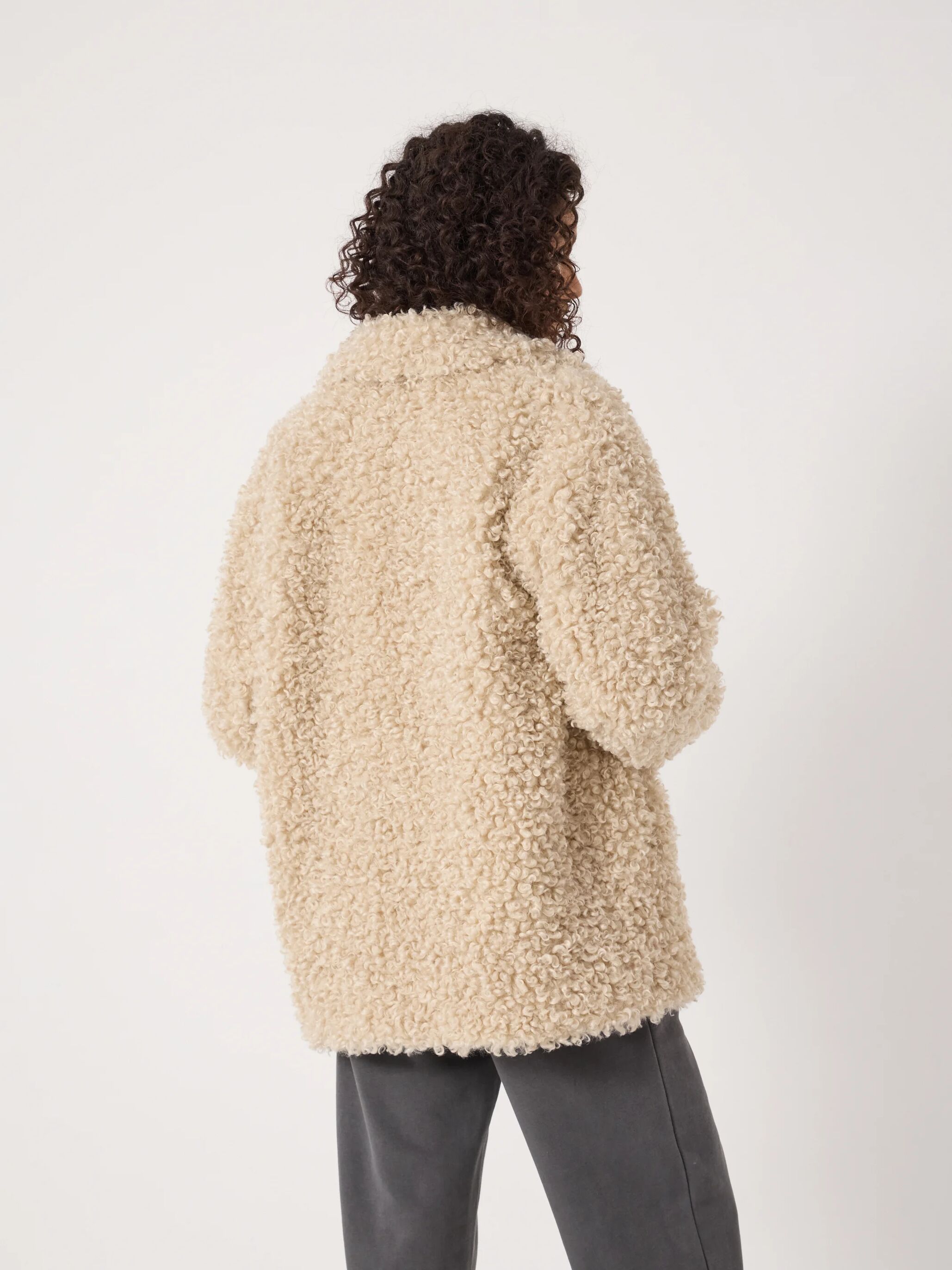 Teddy Duffle Coat (Off White)