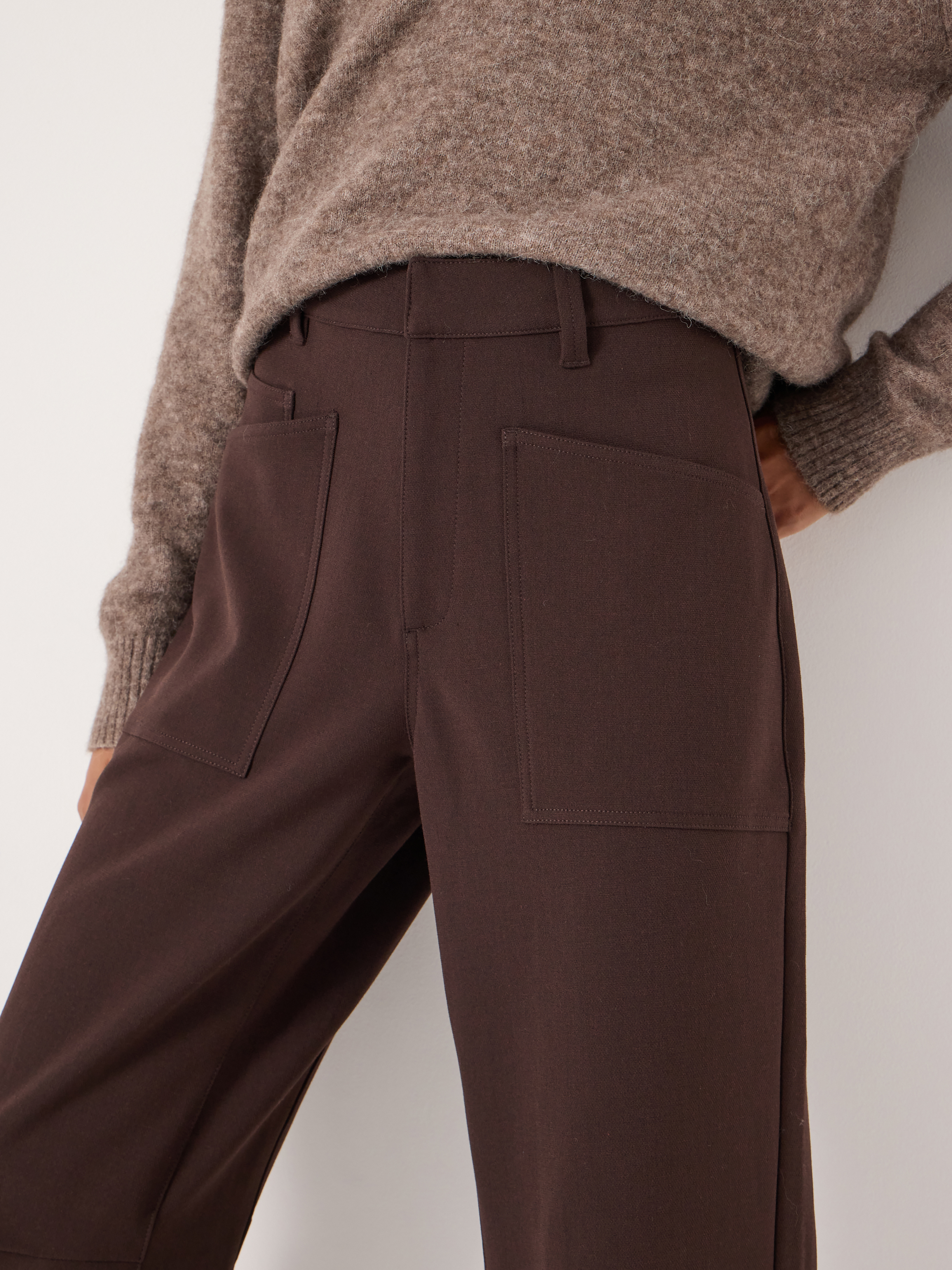 Tailored Cordi Barrel Leg Trousers