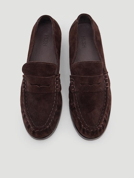 Suede Almond Toe Loafers