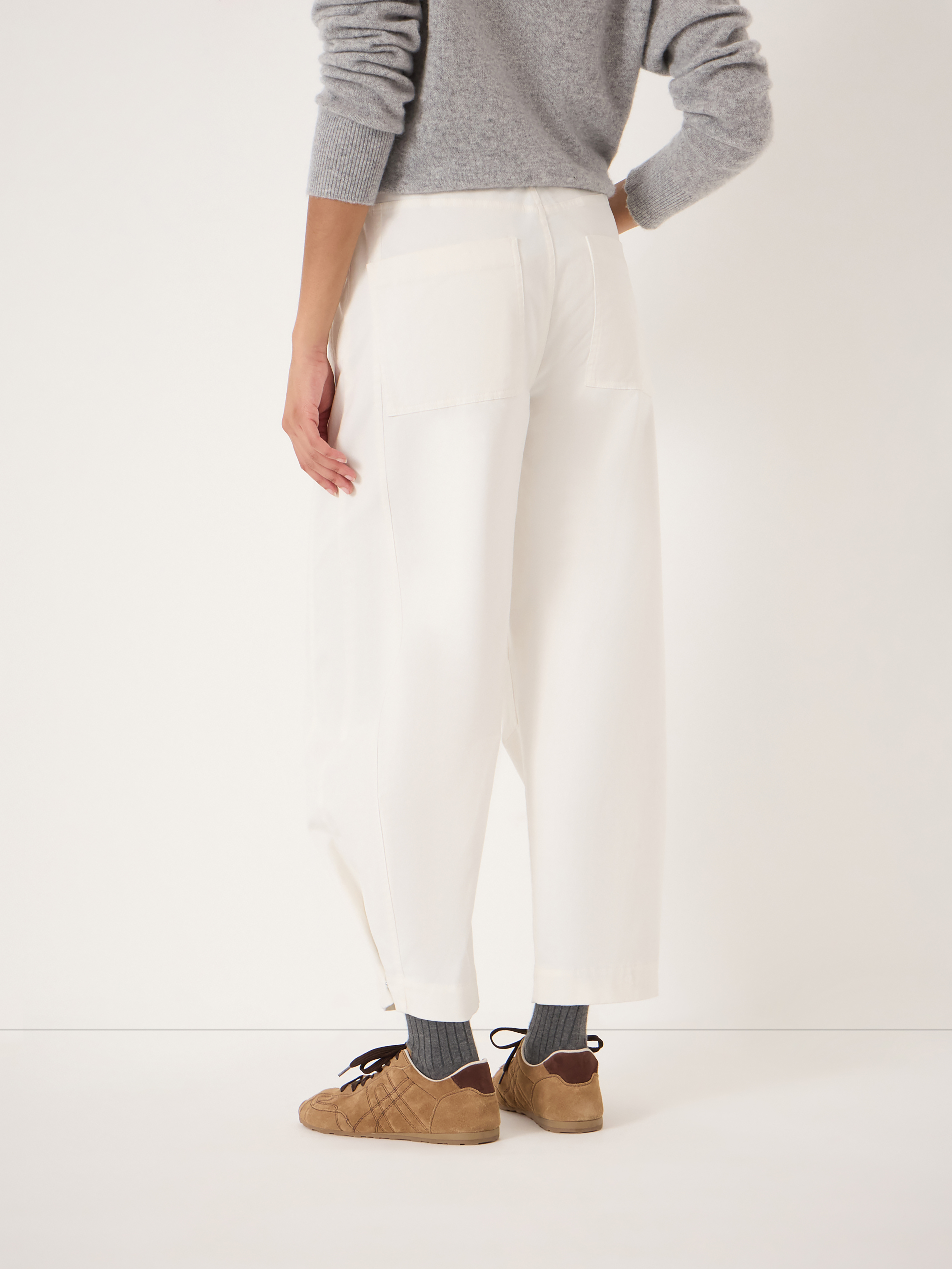 Bryce Seam Detail Barrel Leg Trousers