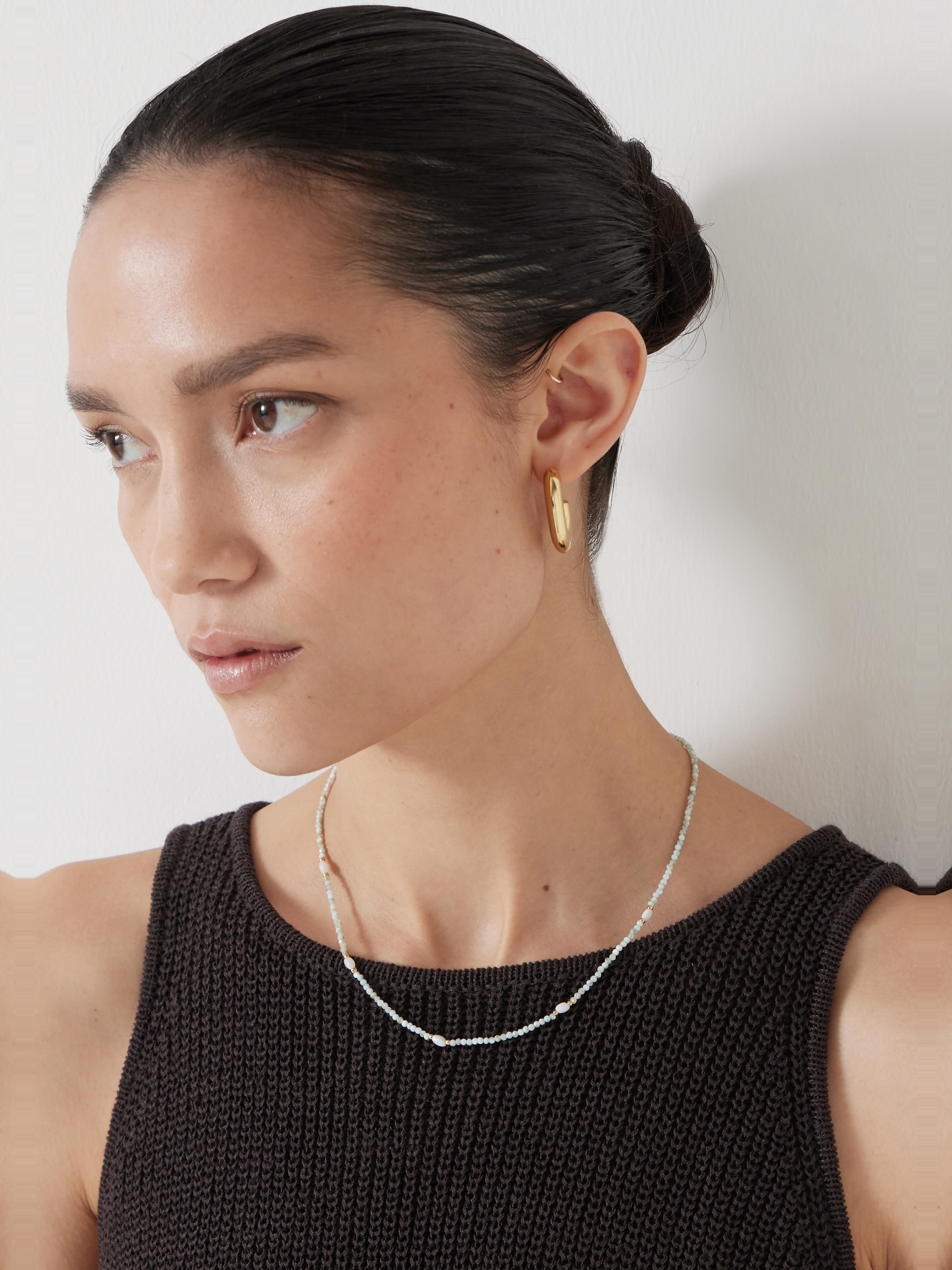 Mini Semi Precious Beaded Necklace