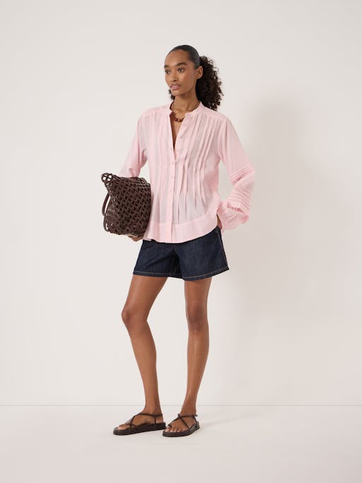 Fern Cotton Pintuck Detail Blouse