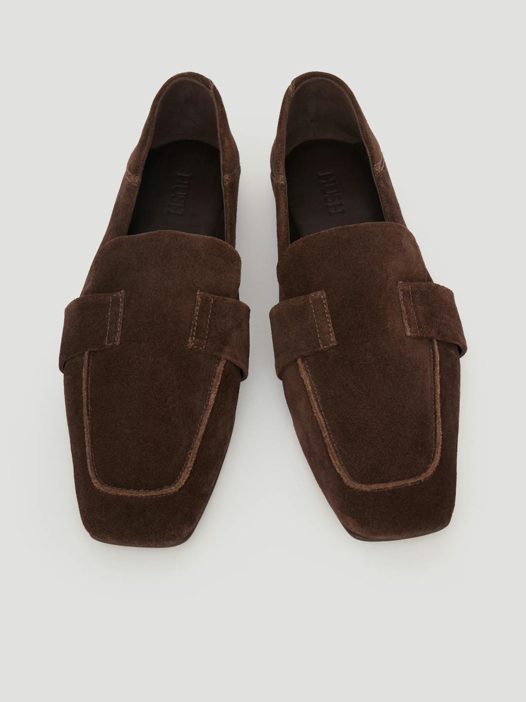 012648-0533-04 Sora Square-Toe Suede Loafers