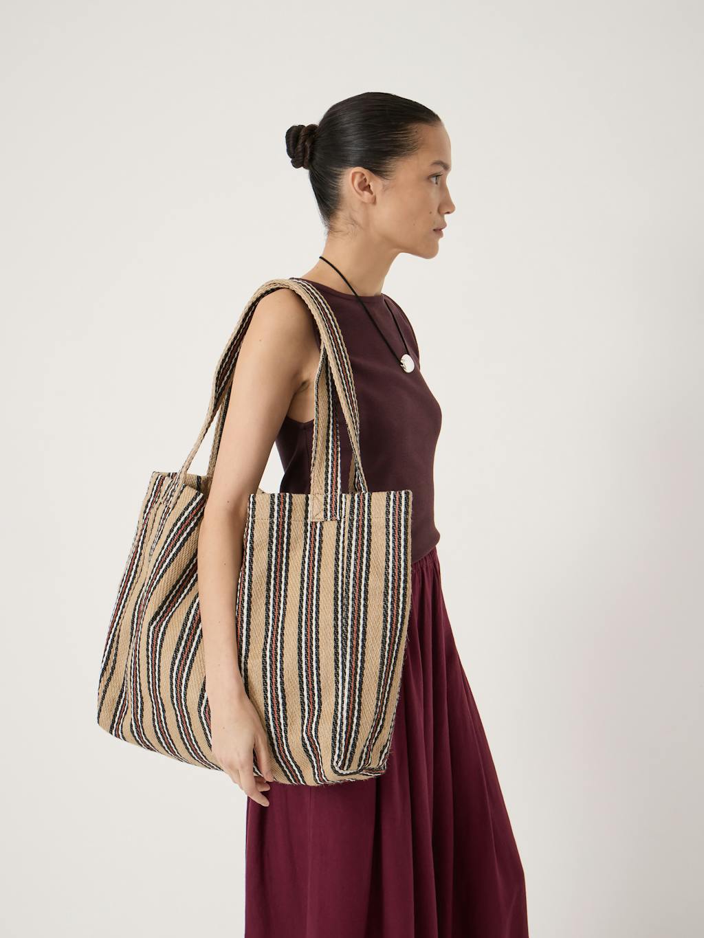015275-1658-03 Scout Natural Stripe Tote Bag