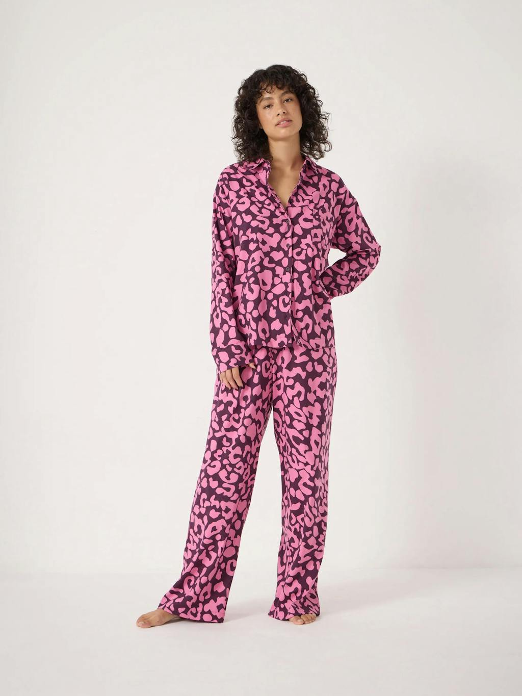 014046-4856-02 Brushed Cotton Animal Print Pyjamas