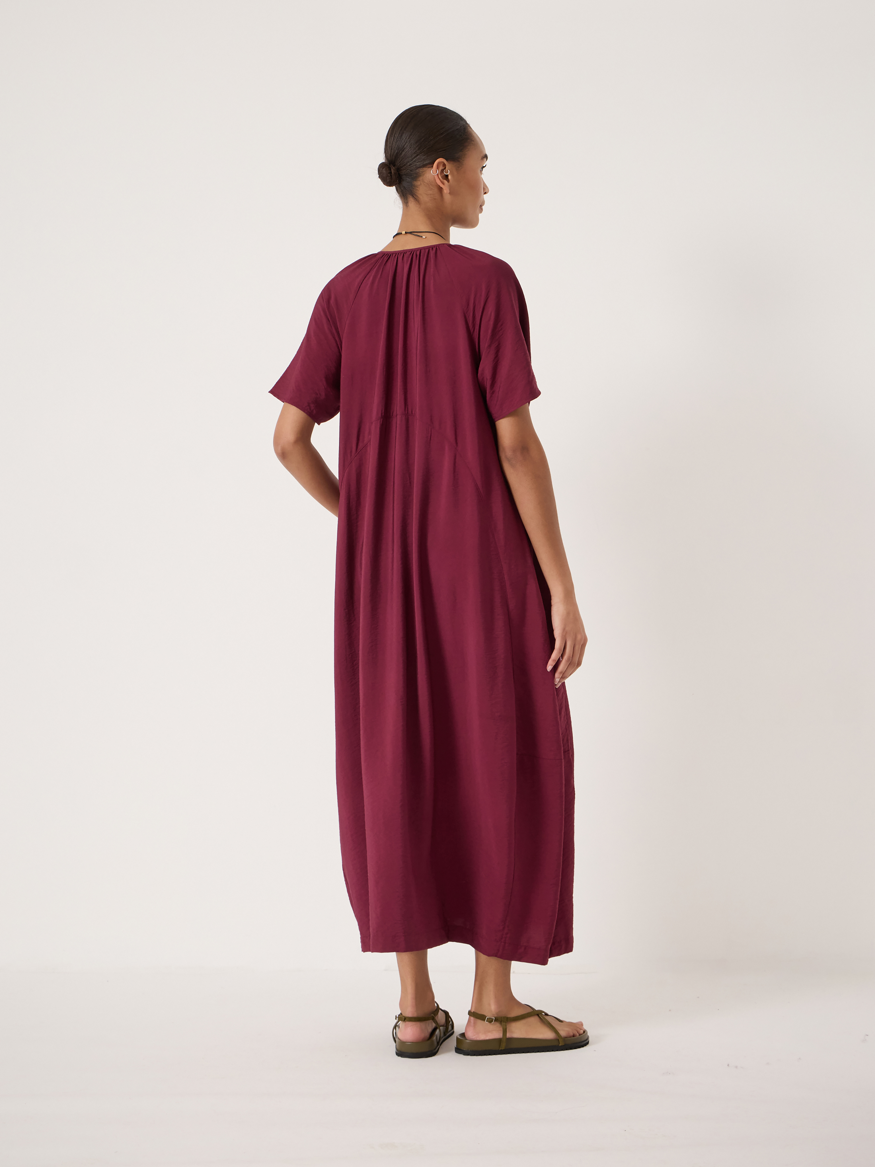 Liddie Short Sleeve Barrel Tank Dress