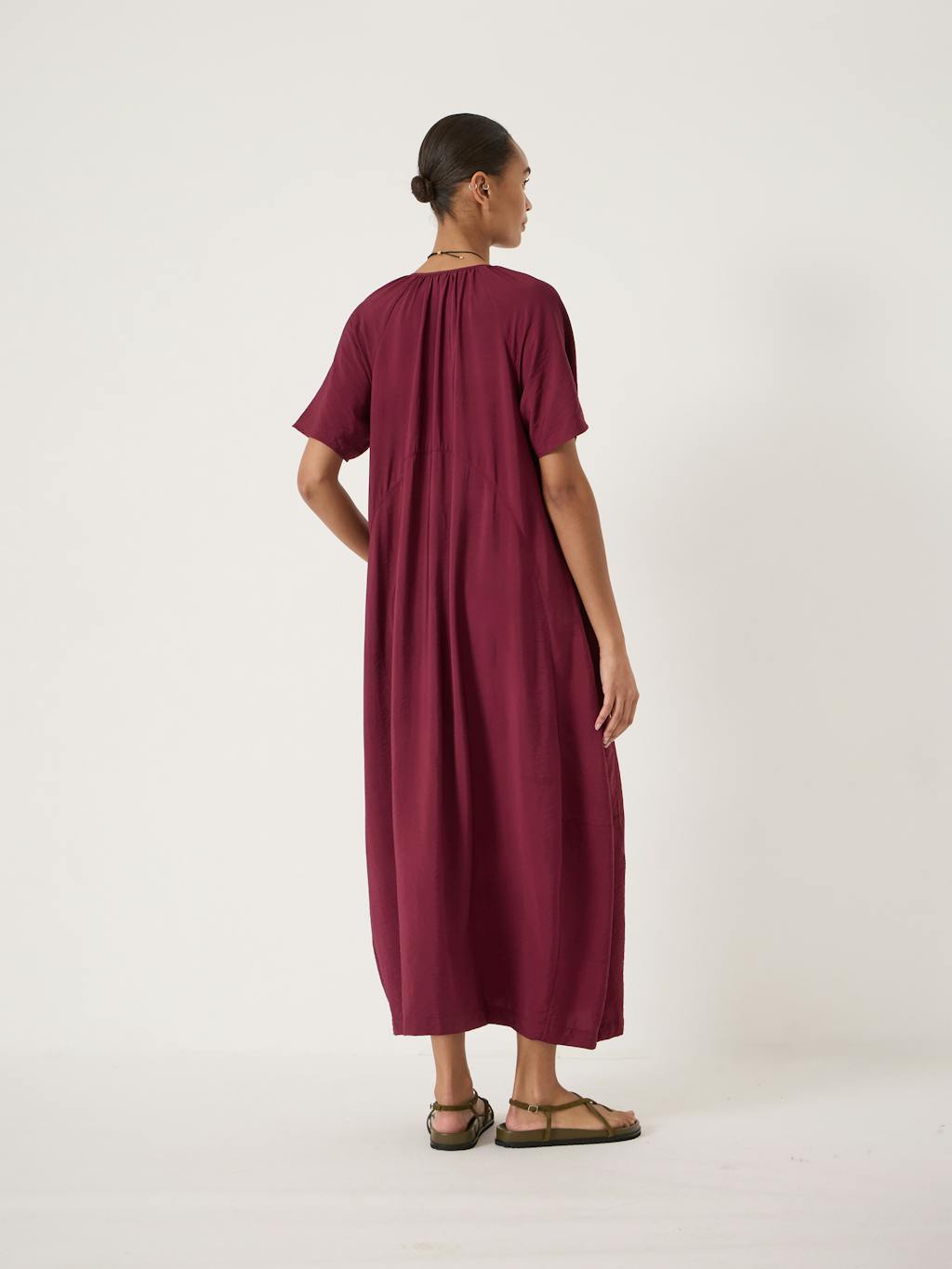 014907-3278-03 Liddie Short Sleeve Barrel Tank Dress