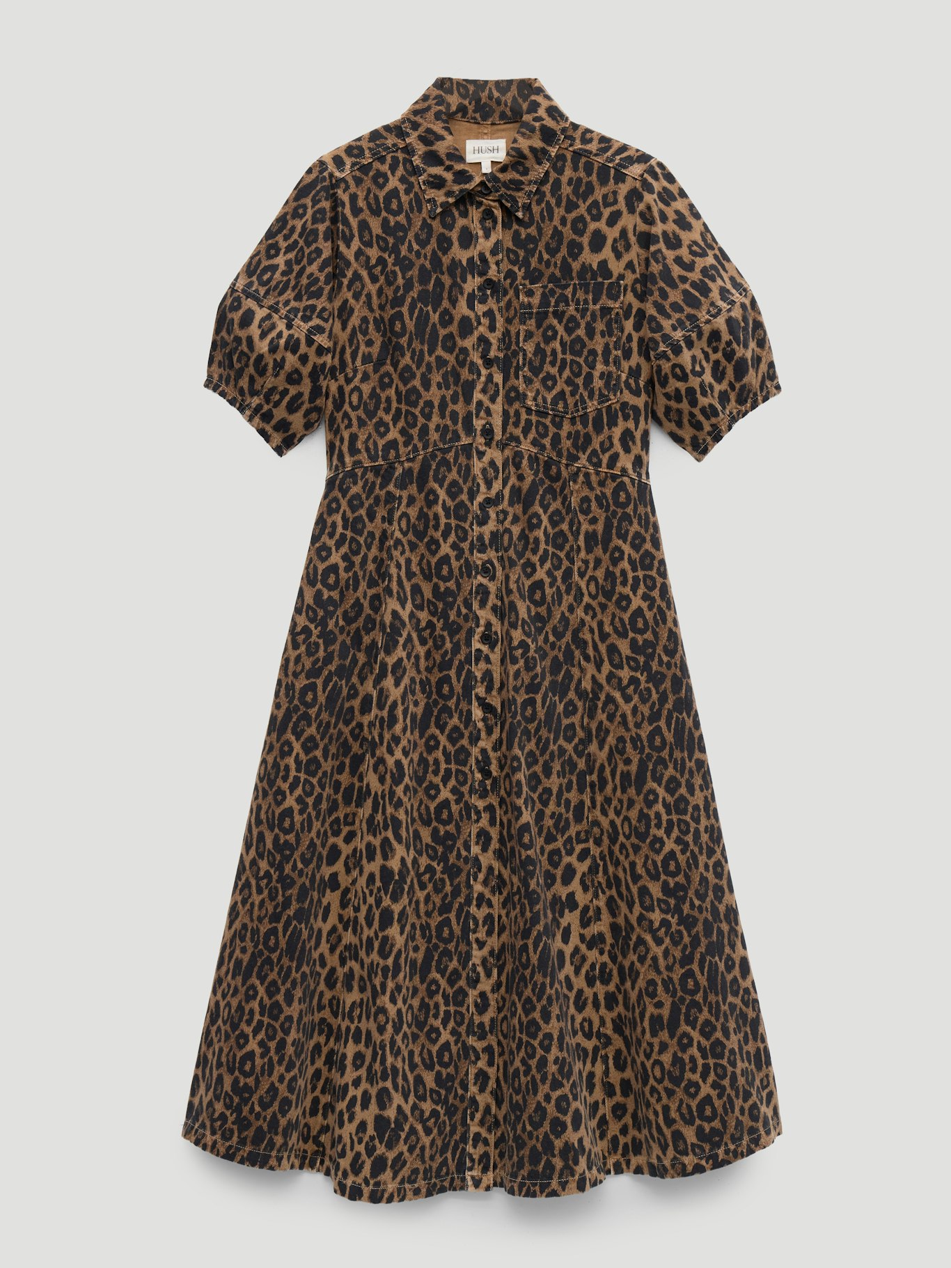 014288-4833-07 Lark Barrel Sleeve Denim Dress