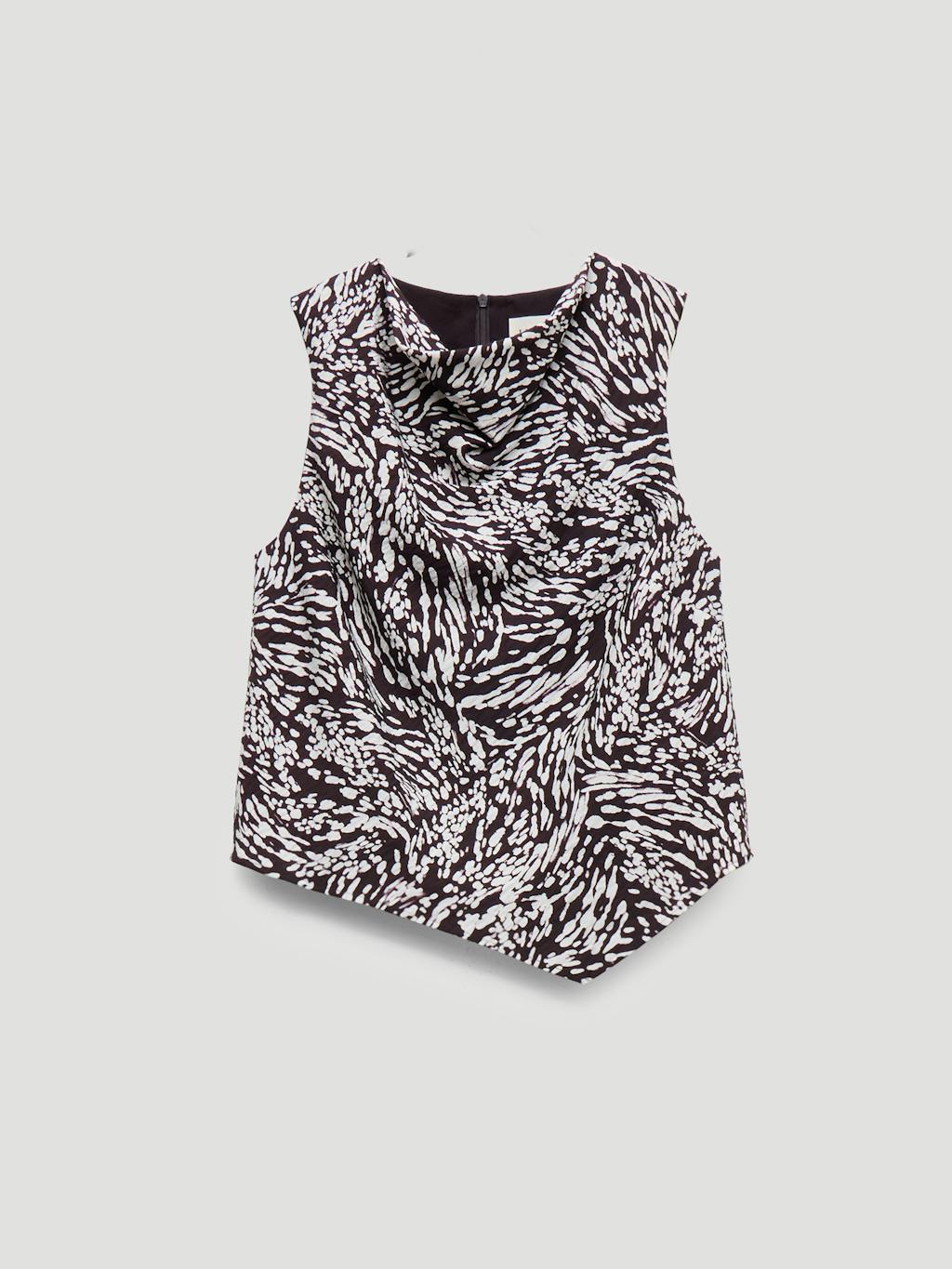 014605-4909-07 Estie Cowl Neck Shell Top