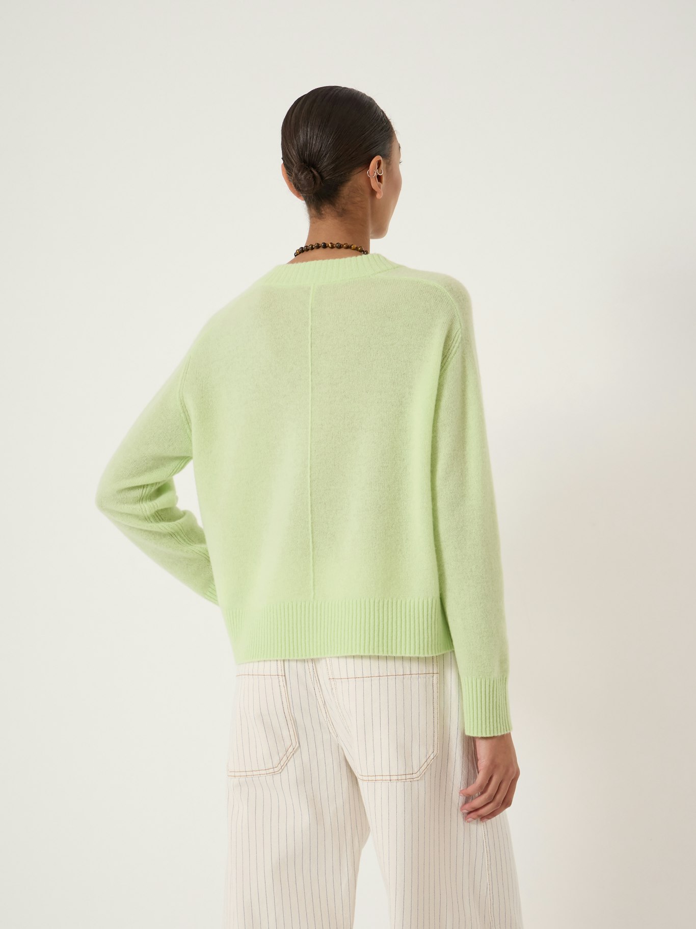 014395-2242-03 Colette Cashmere V-Neck Saddle Sleeve Jumper