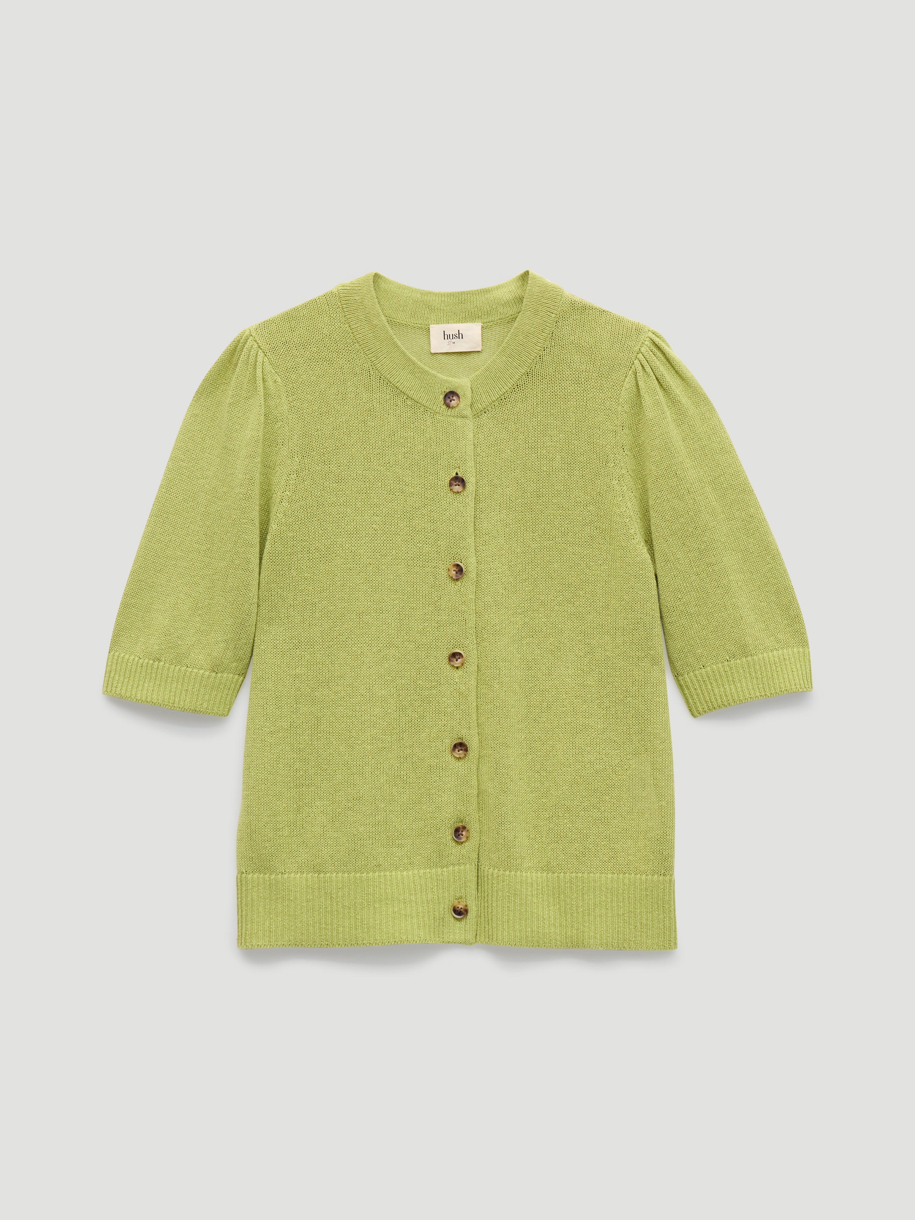 Celeste Short Sleeve Linen Blend Cardigan