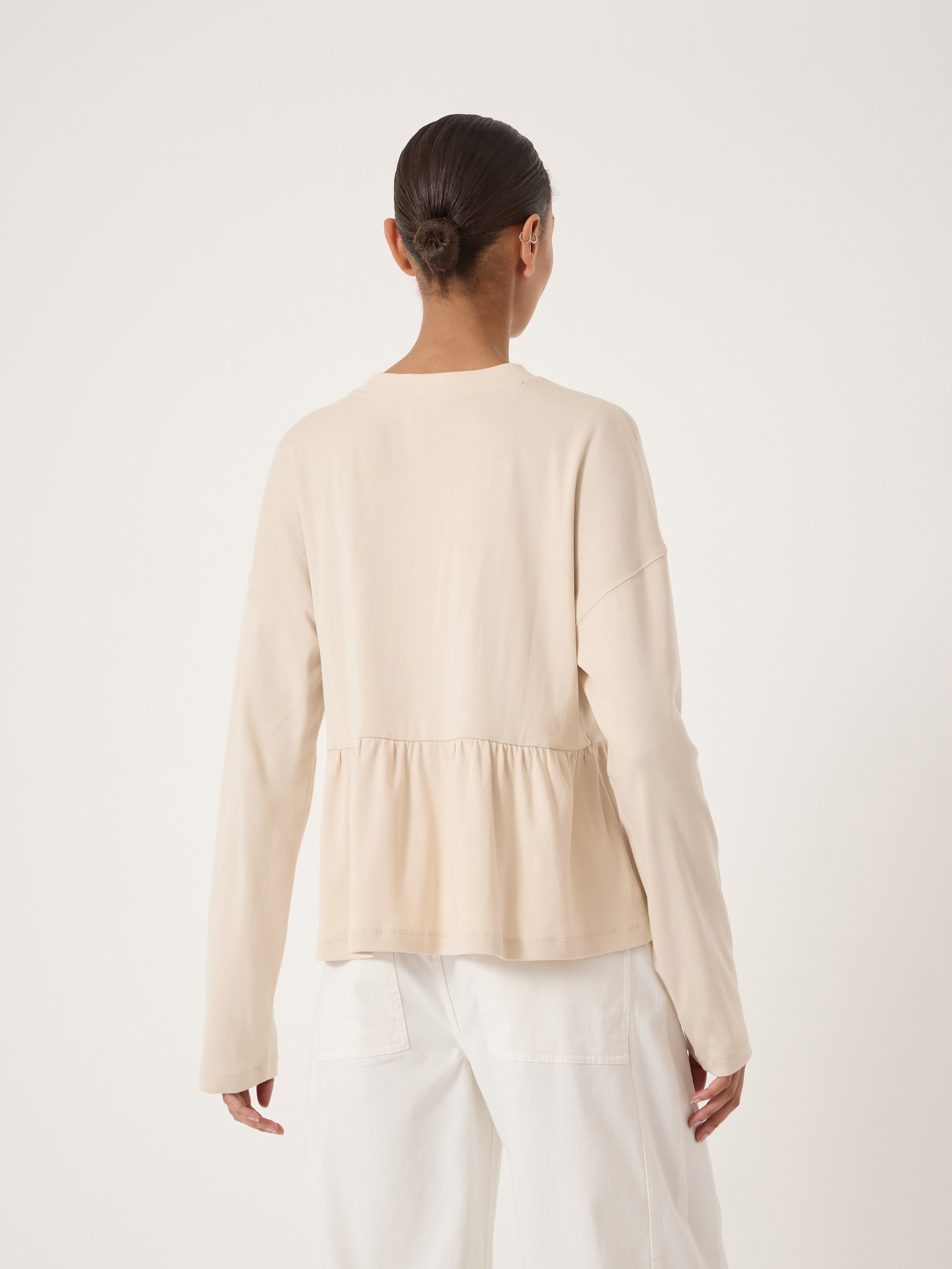 Sana Peplum Jersey Top