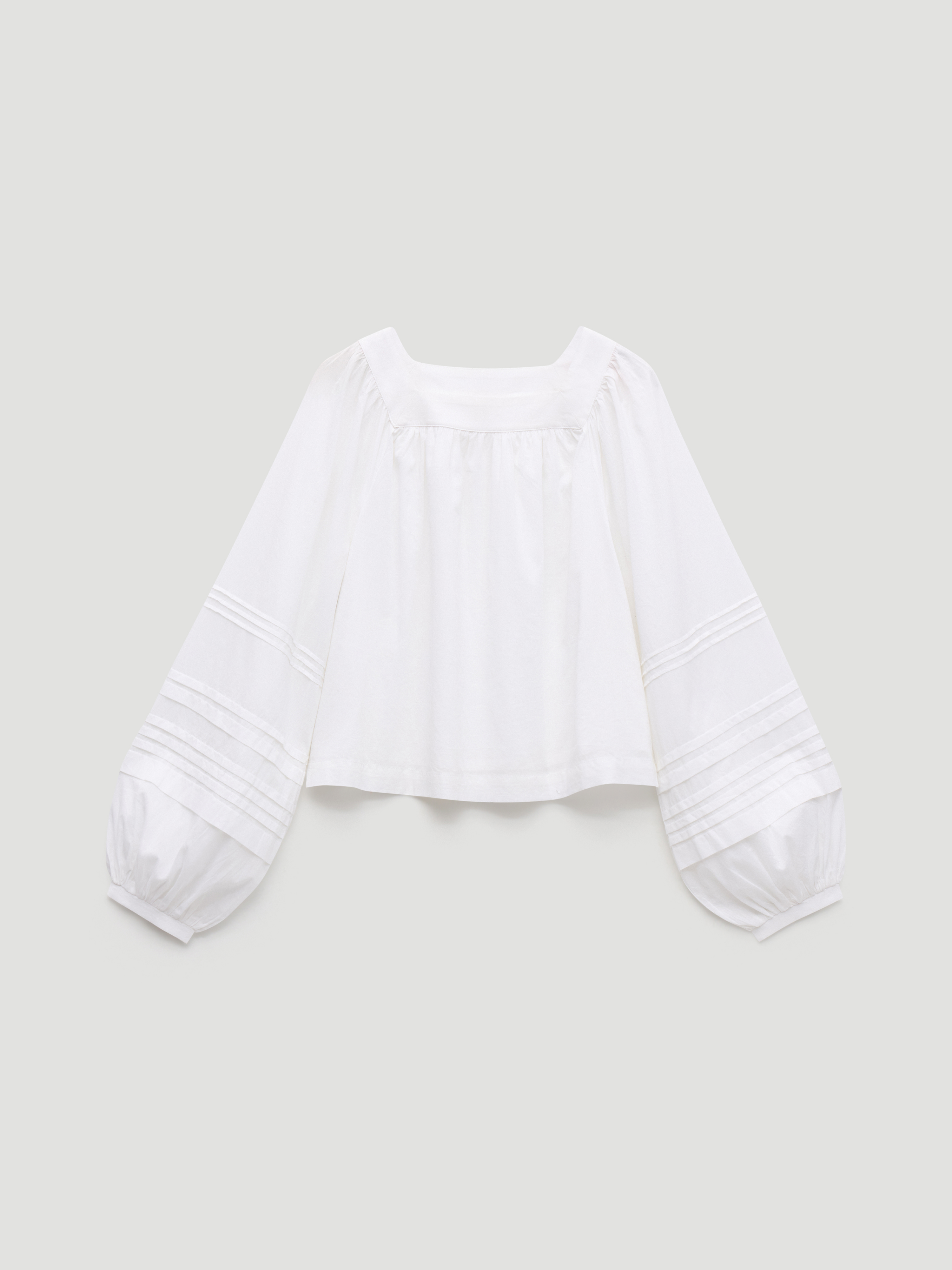 Raye Square Neckline Cotton Blouse