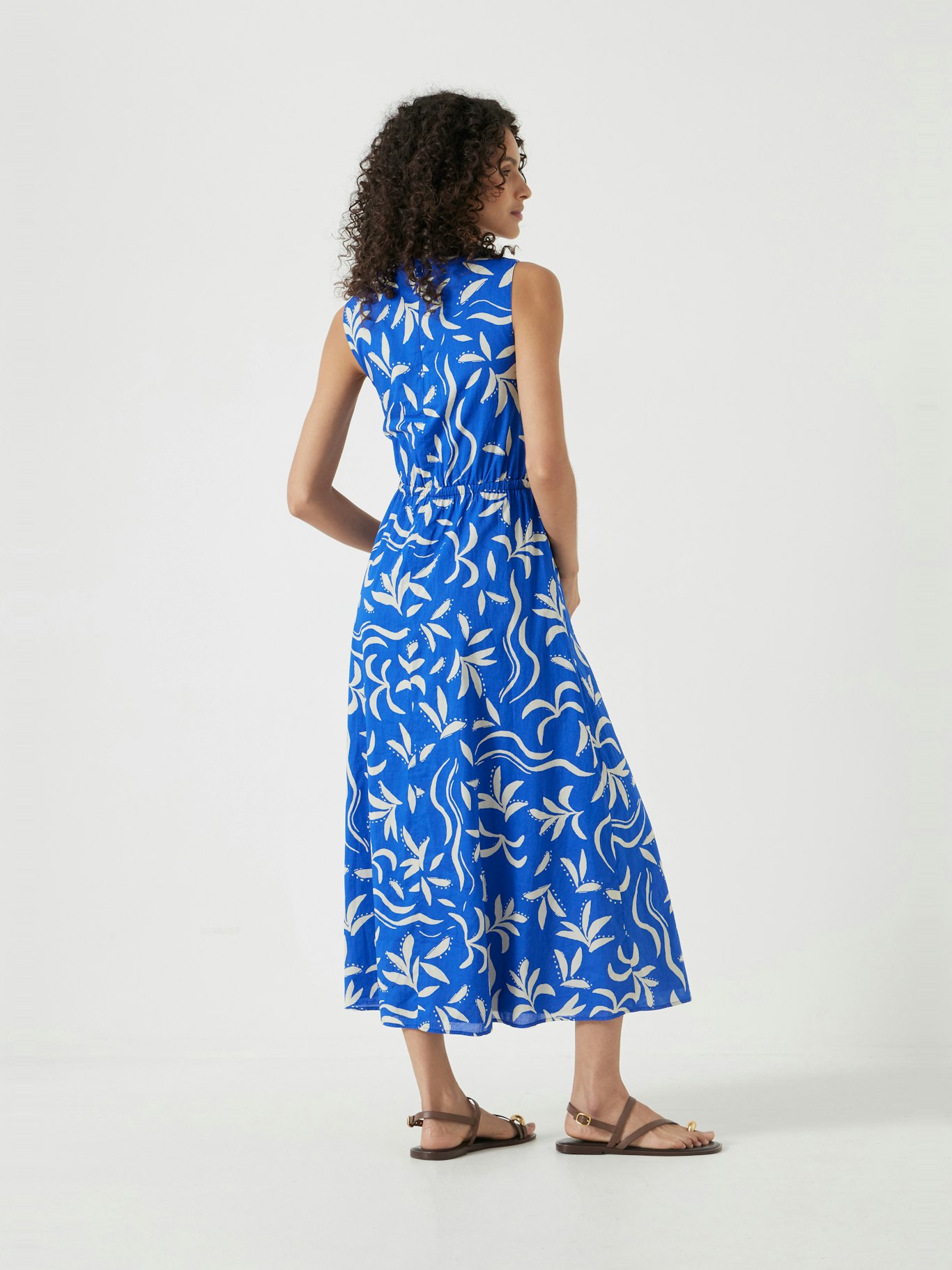 013176-4811-03 Front Gathered Cotton Dress
