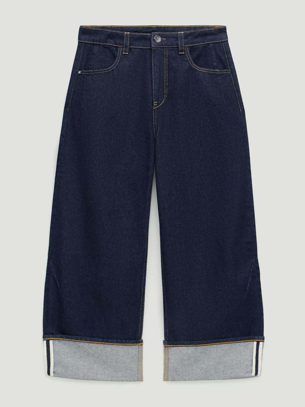 014048-4519-07 Faith Turn Up Barrel Leg Jeans