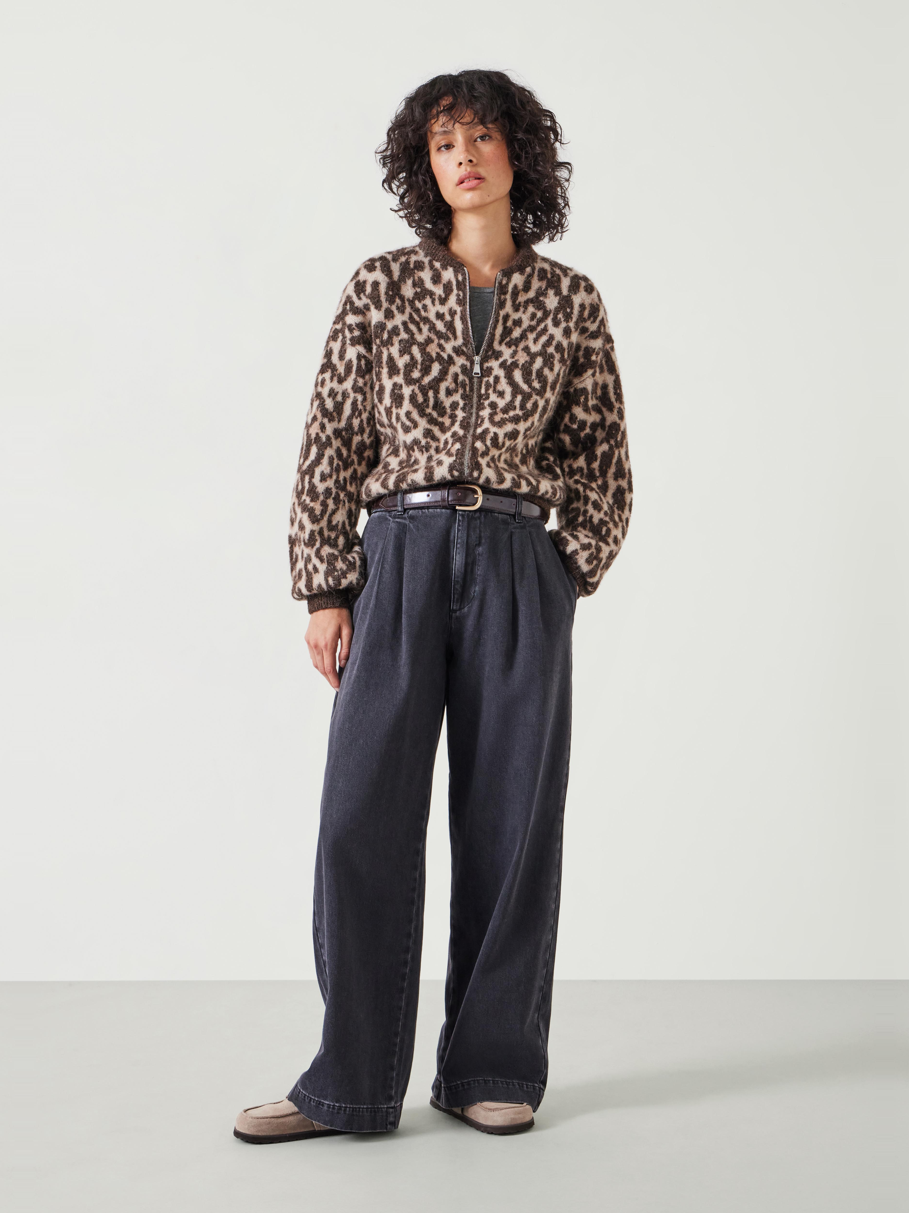 Susie Brushed Animal Bomber Jacket